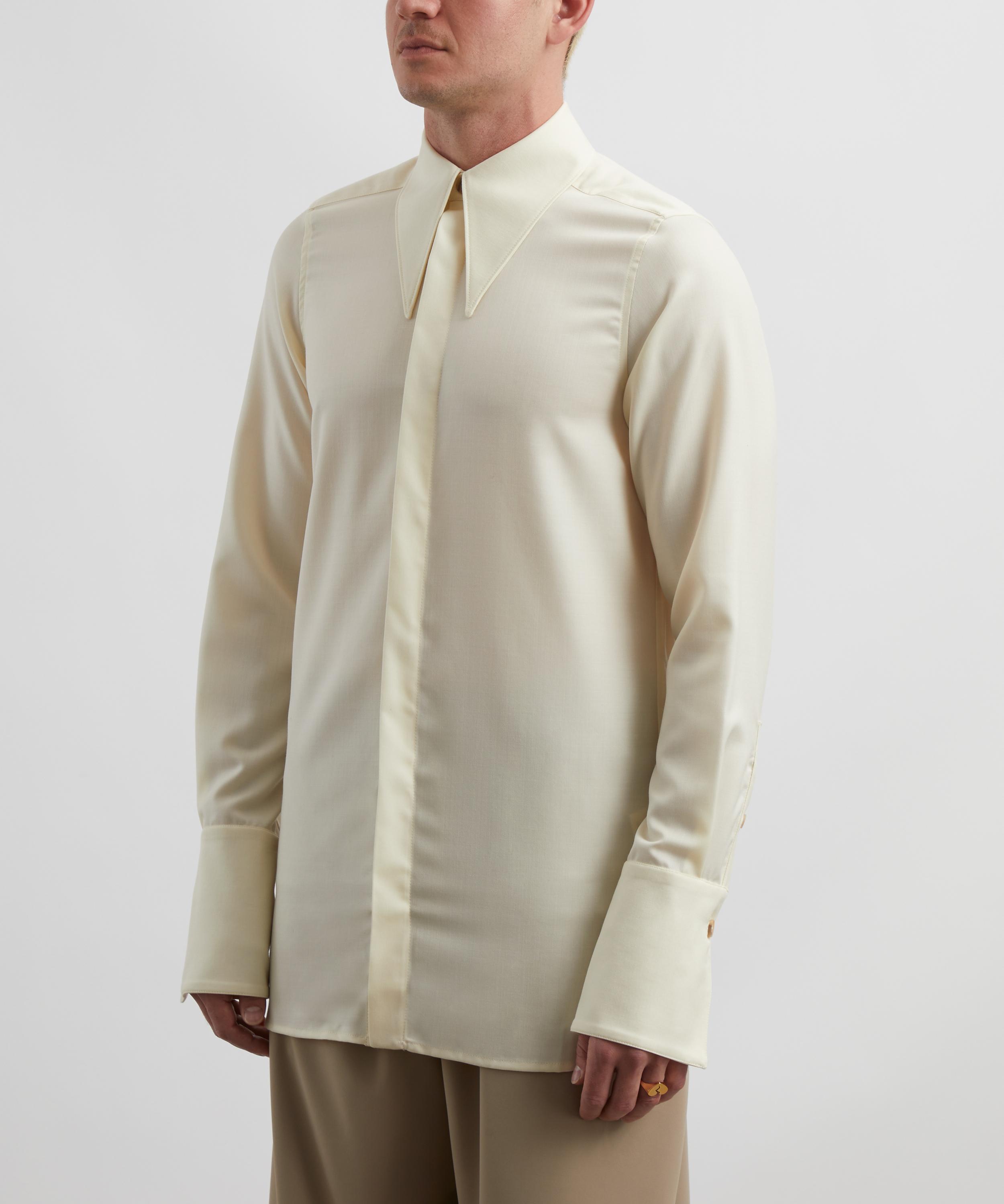 King & Tuckfield - Point Collar Long Line Shirt image number 2