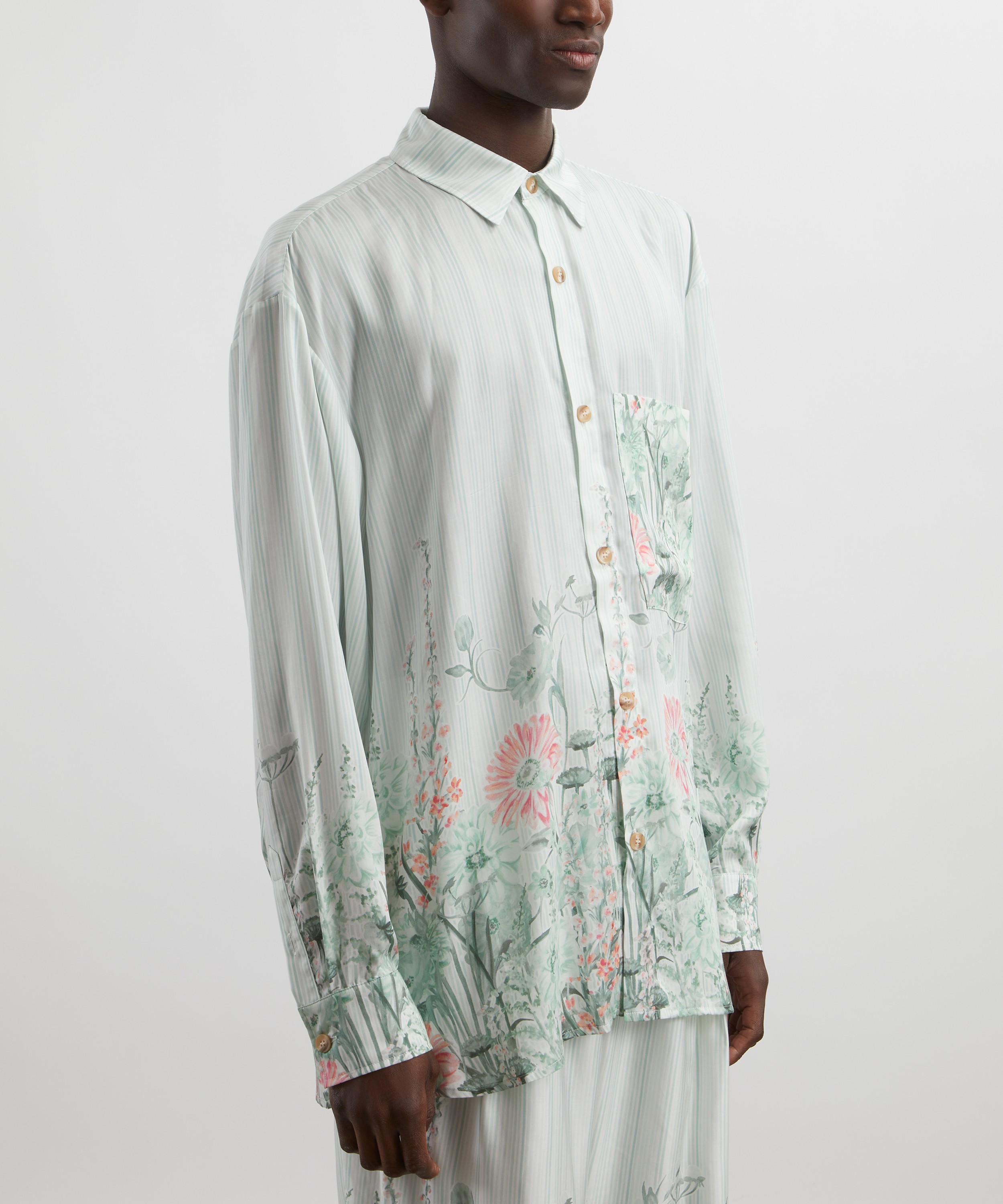 King & Tuckfield - Pocket Oversized Long-Sleeve Shirt image number 2