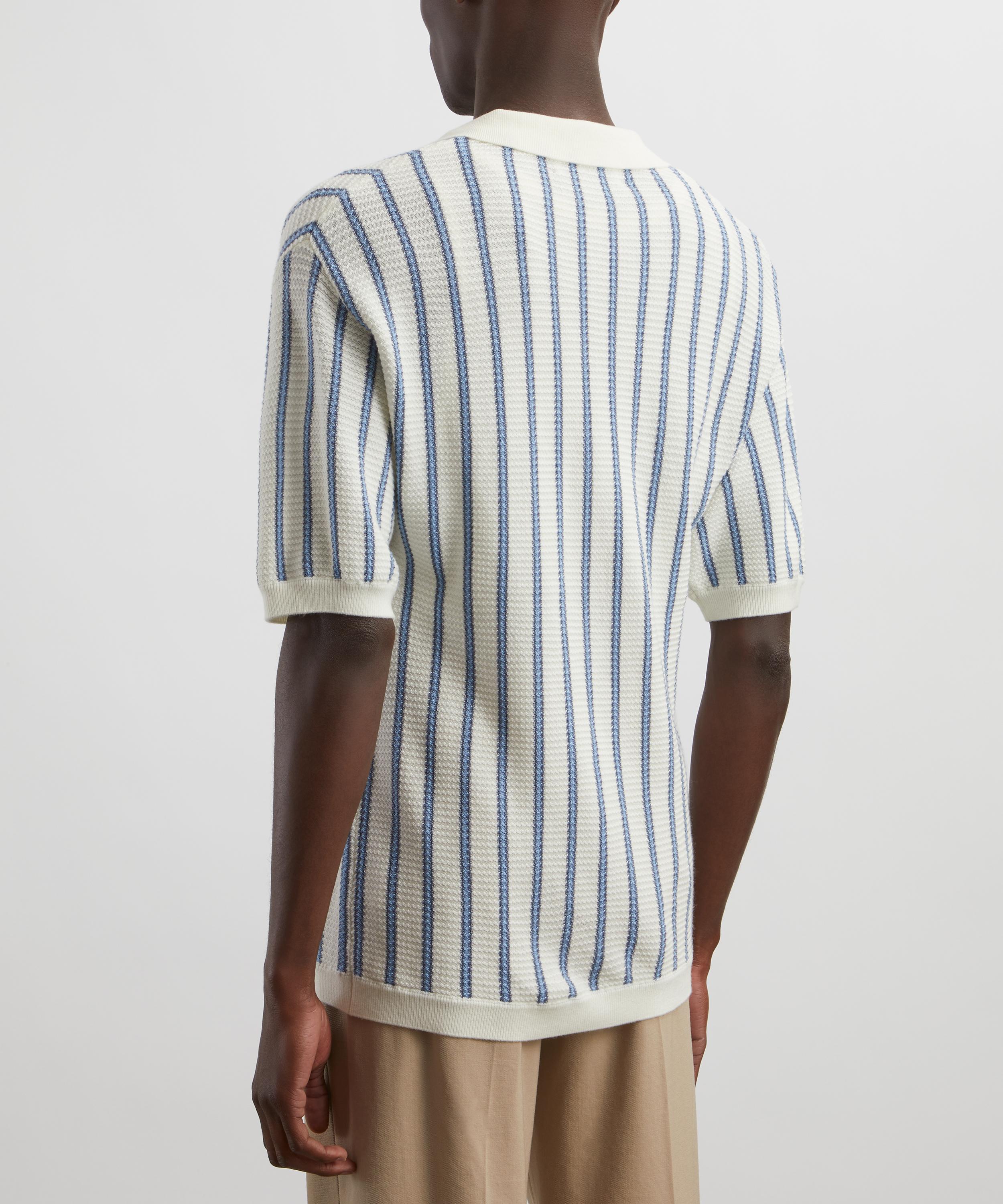 King & Tuckfield - Stripe Camp Collar Shirt image number 3