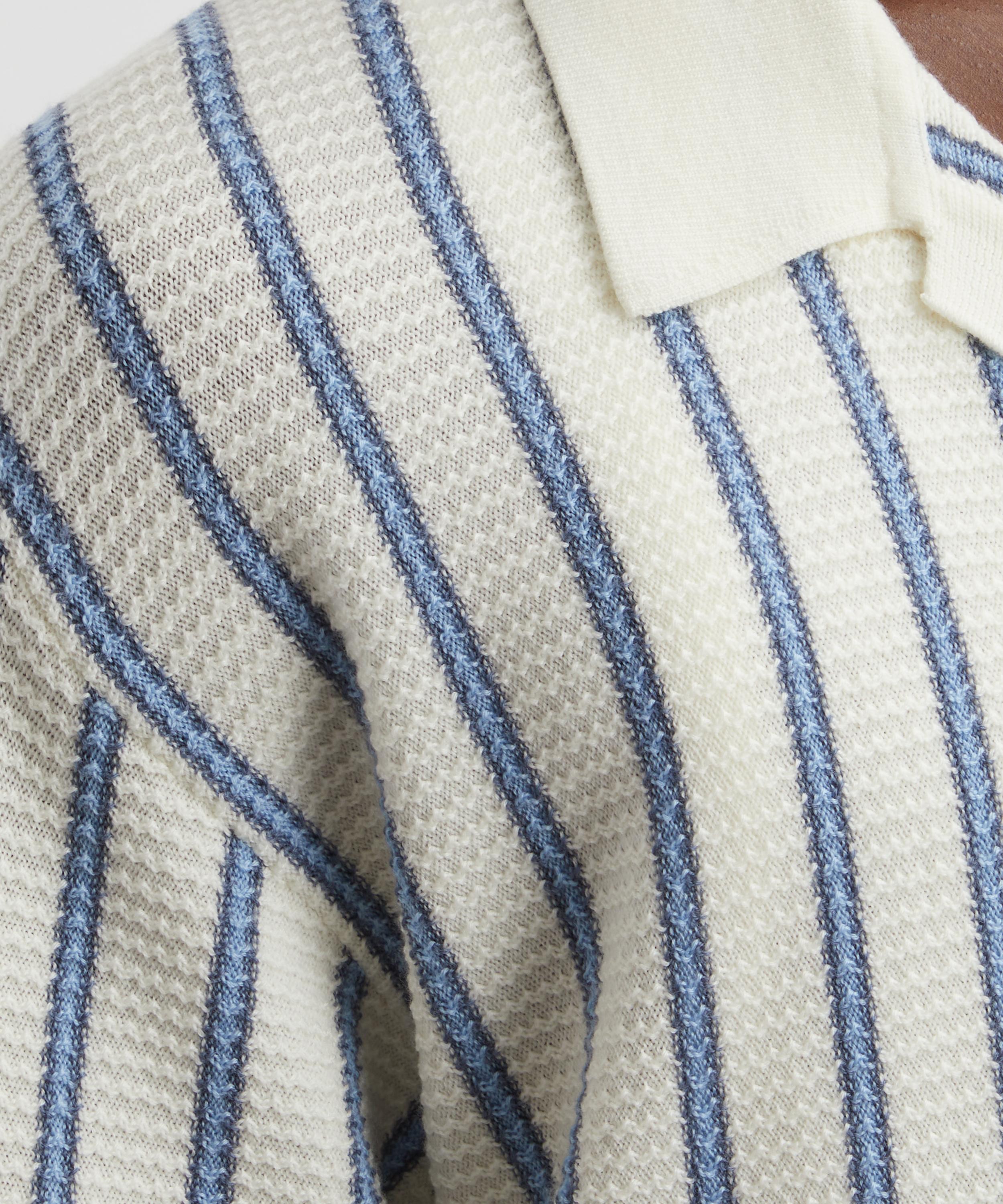 King & Tuckfield - Stripe Camp Collar Shirt image number 4