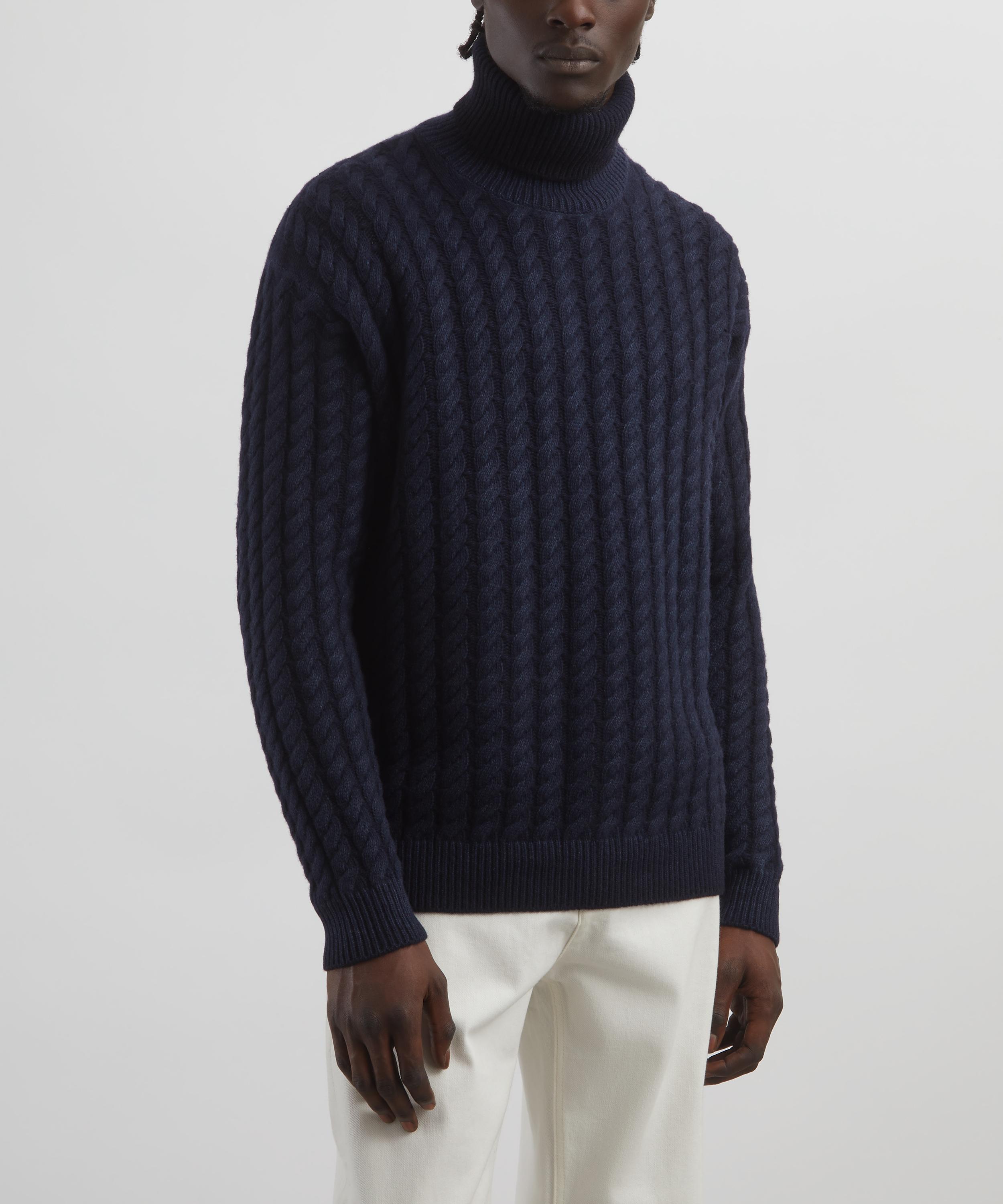 Barena - Amer Cable-Knit Roll-Neck Jumper image number 2