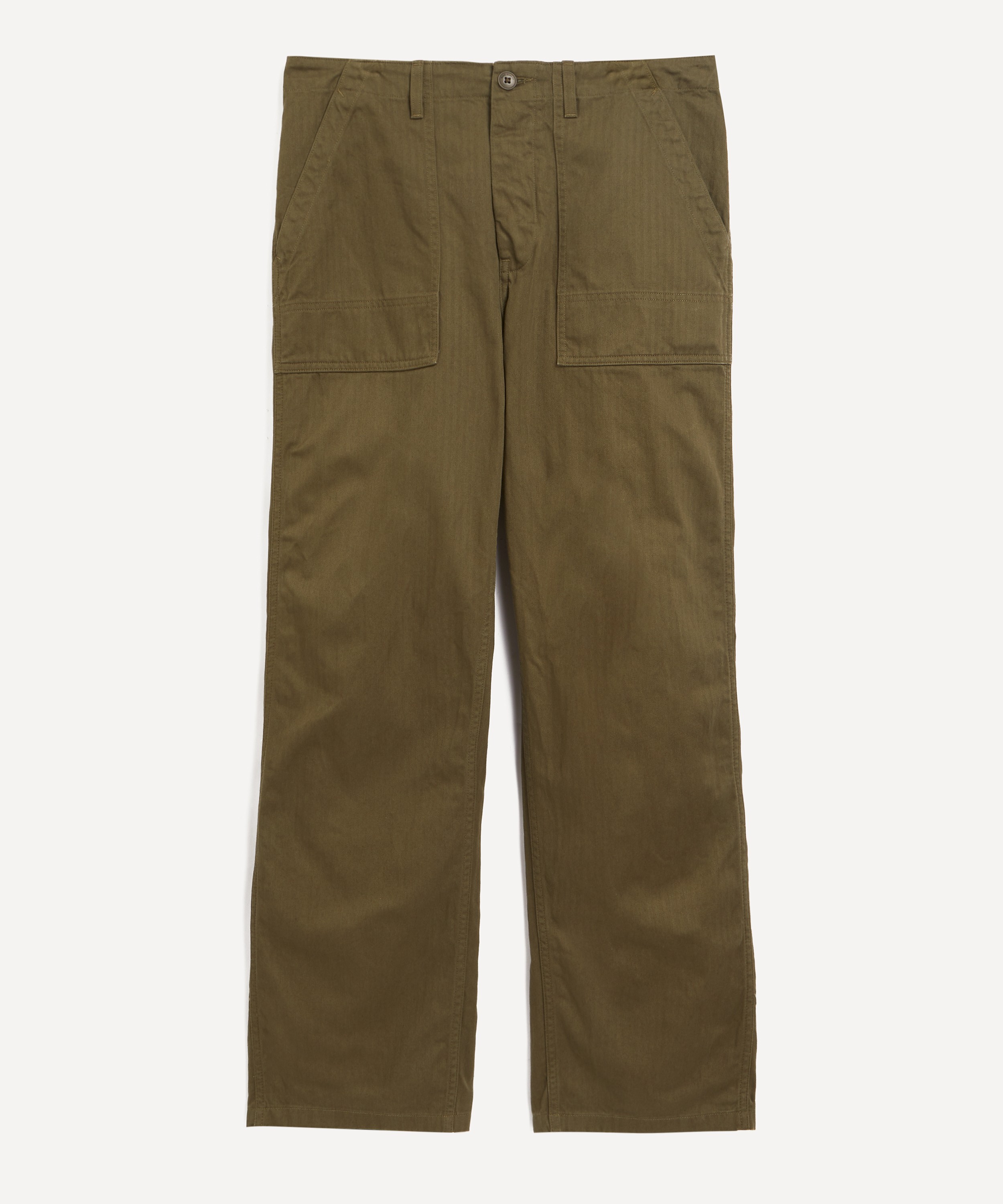 Nudie Jeans - Tuff Tony Olive Fatigue Trousers image number 0