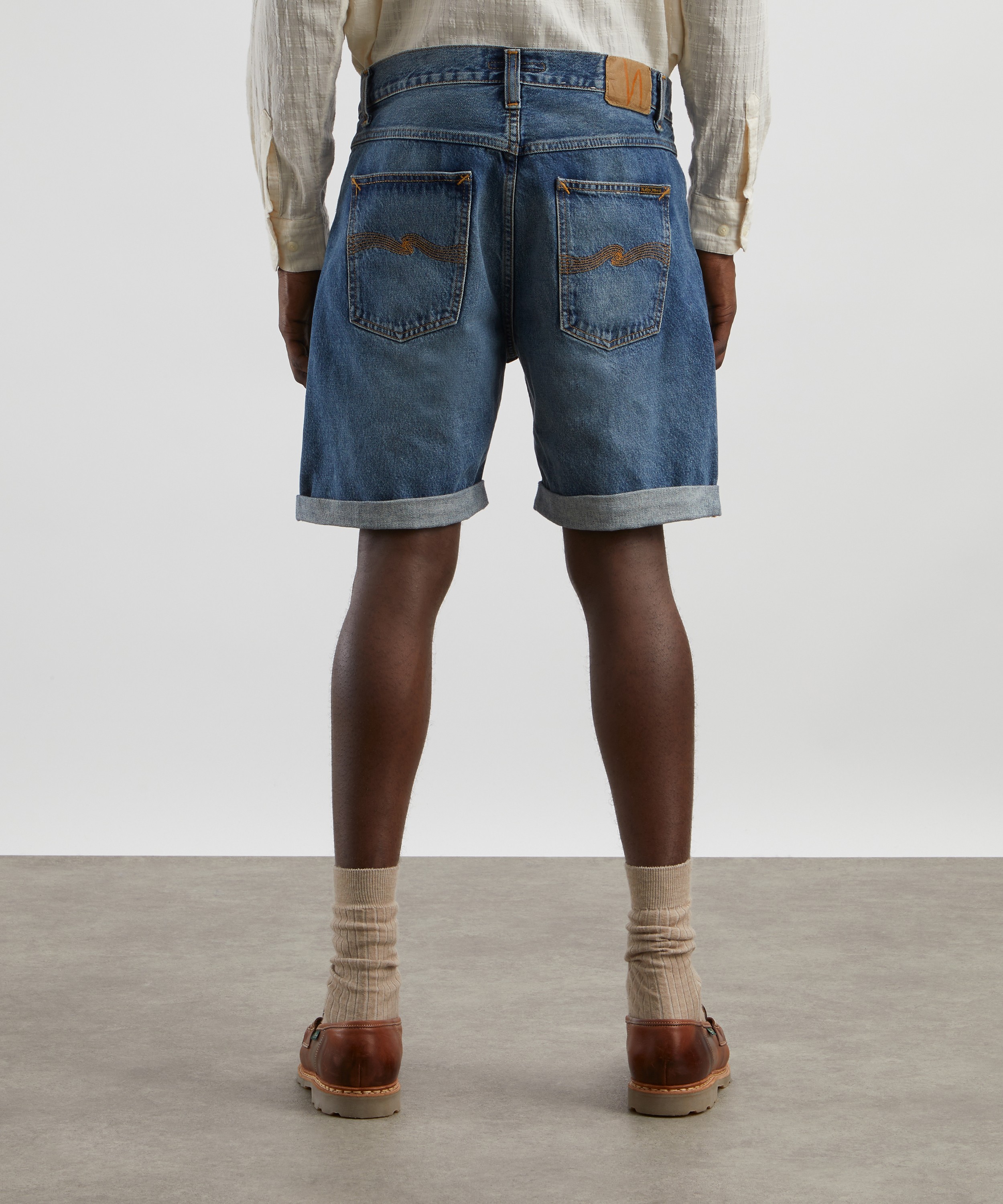 Nudie Jeans - Josh Blue Haze Denim Shorts image number 3