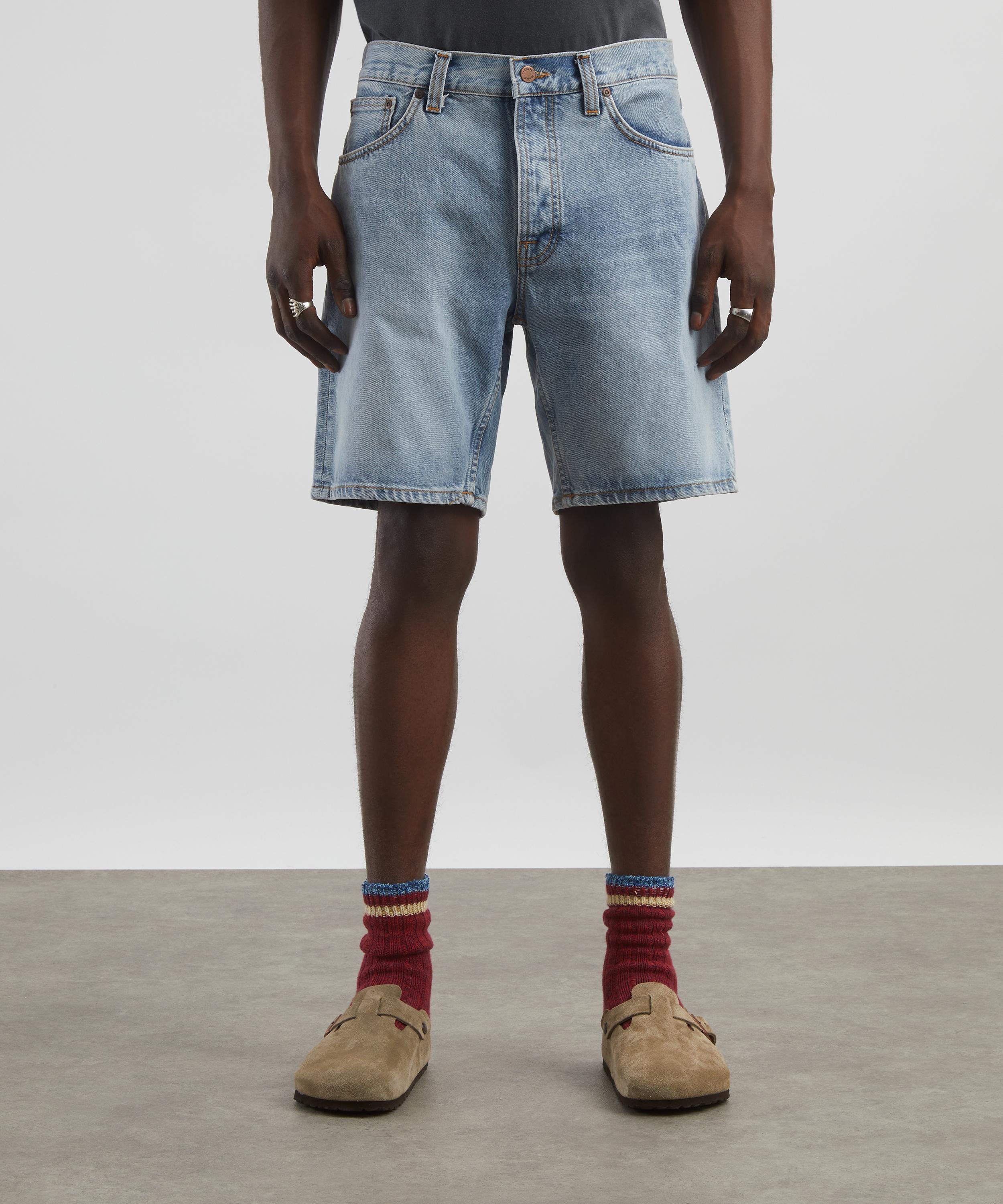 Nudie Jeans - Seth Sea Salt Denim Shorts image number 2