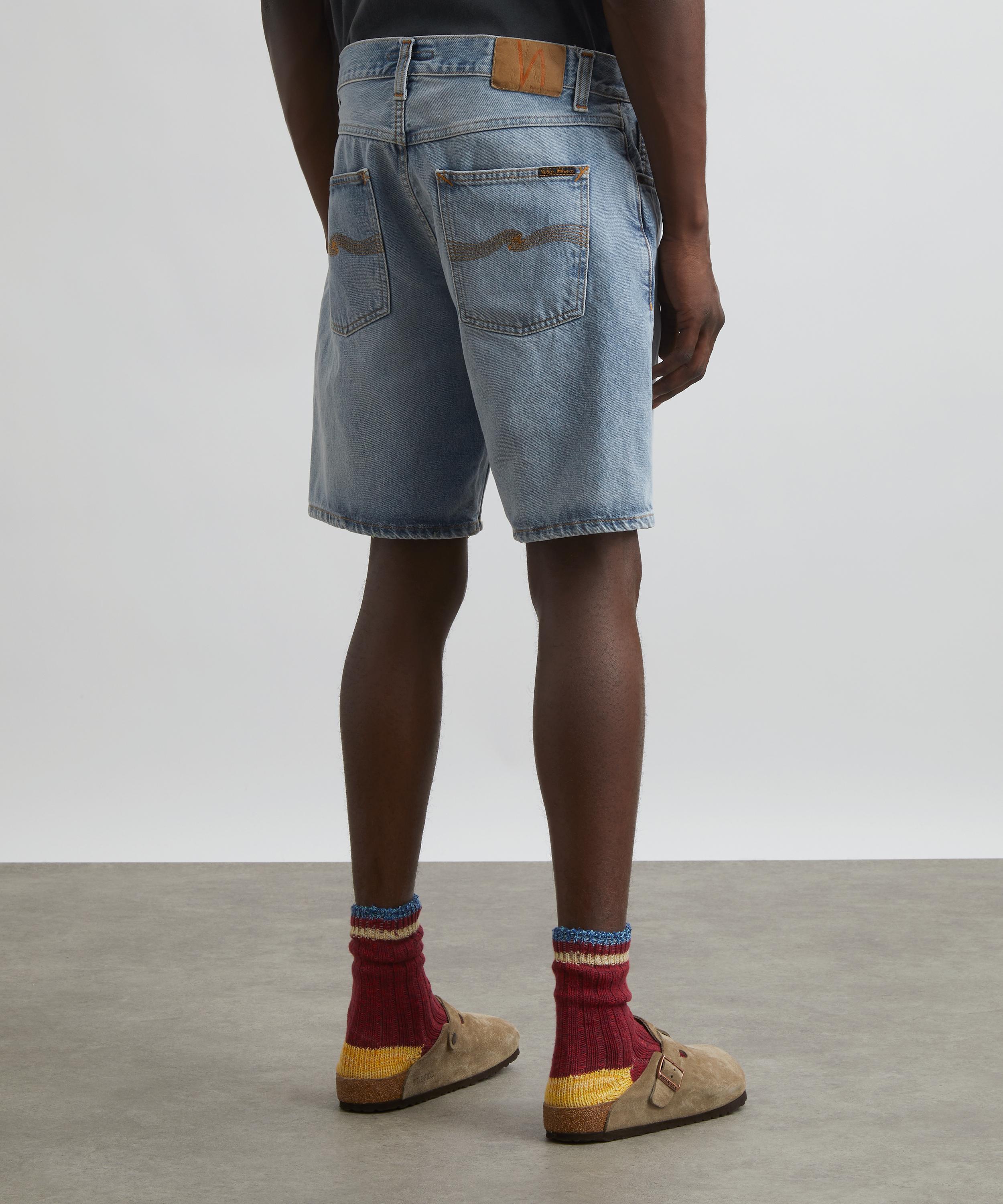 Nudie Jeans - Seth Sea Salt Denim Shorts image number 3