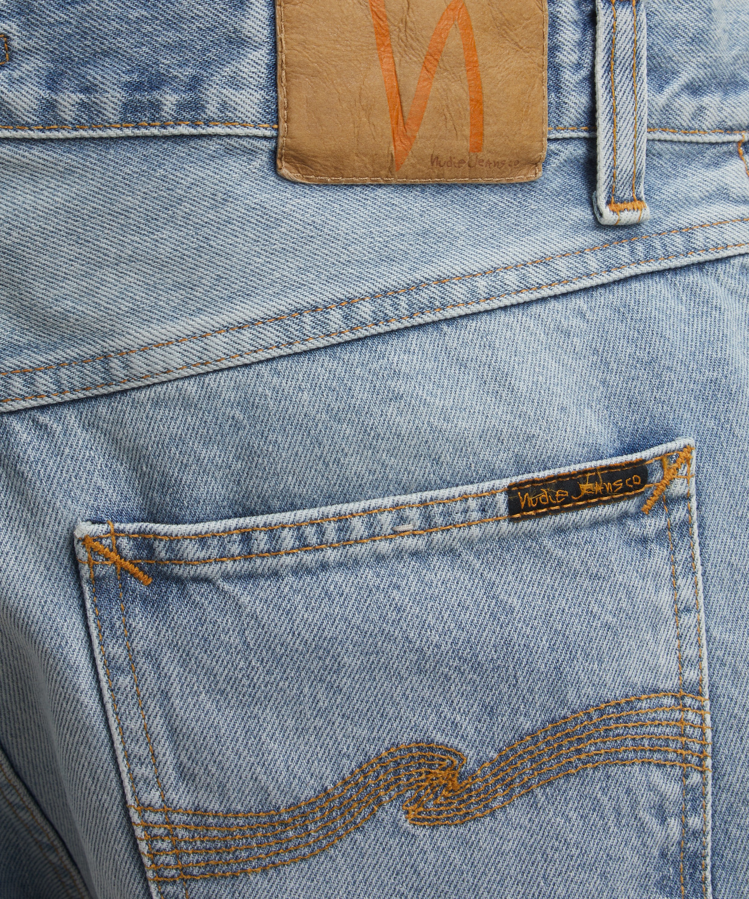 Nudie Jeans - Seth Sea Salt Denim Shorts image number 4