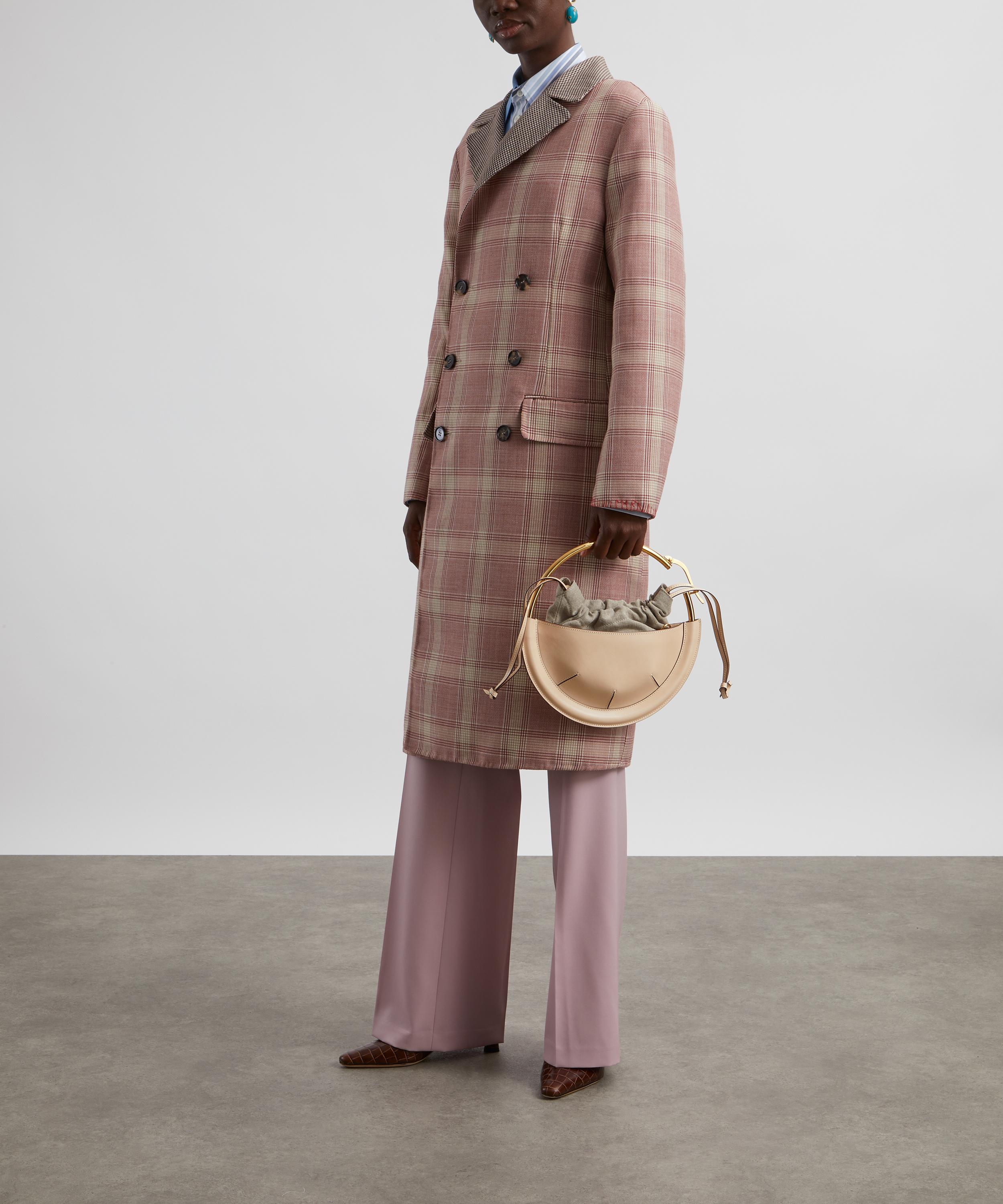 Marni - Checked Longline Double-Breasted Coat image number 1