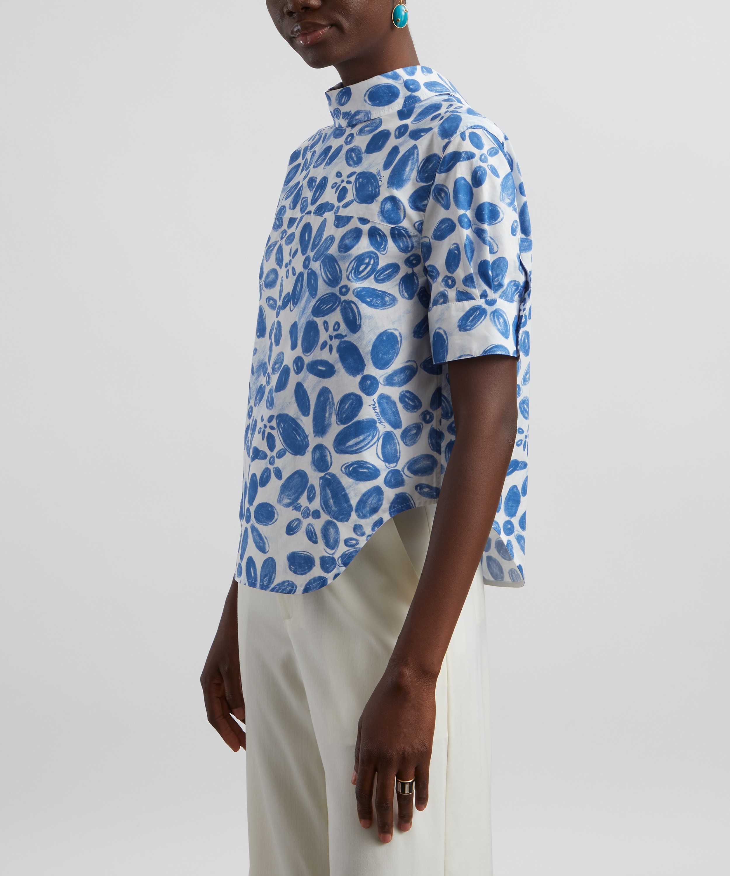 Marni - Blooming Cotton Poplin Backwards Shirt image number 2