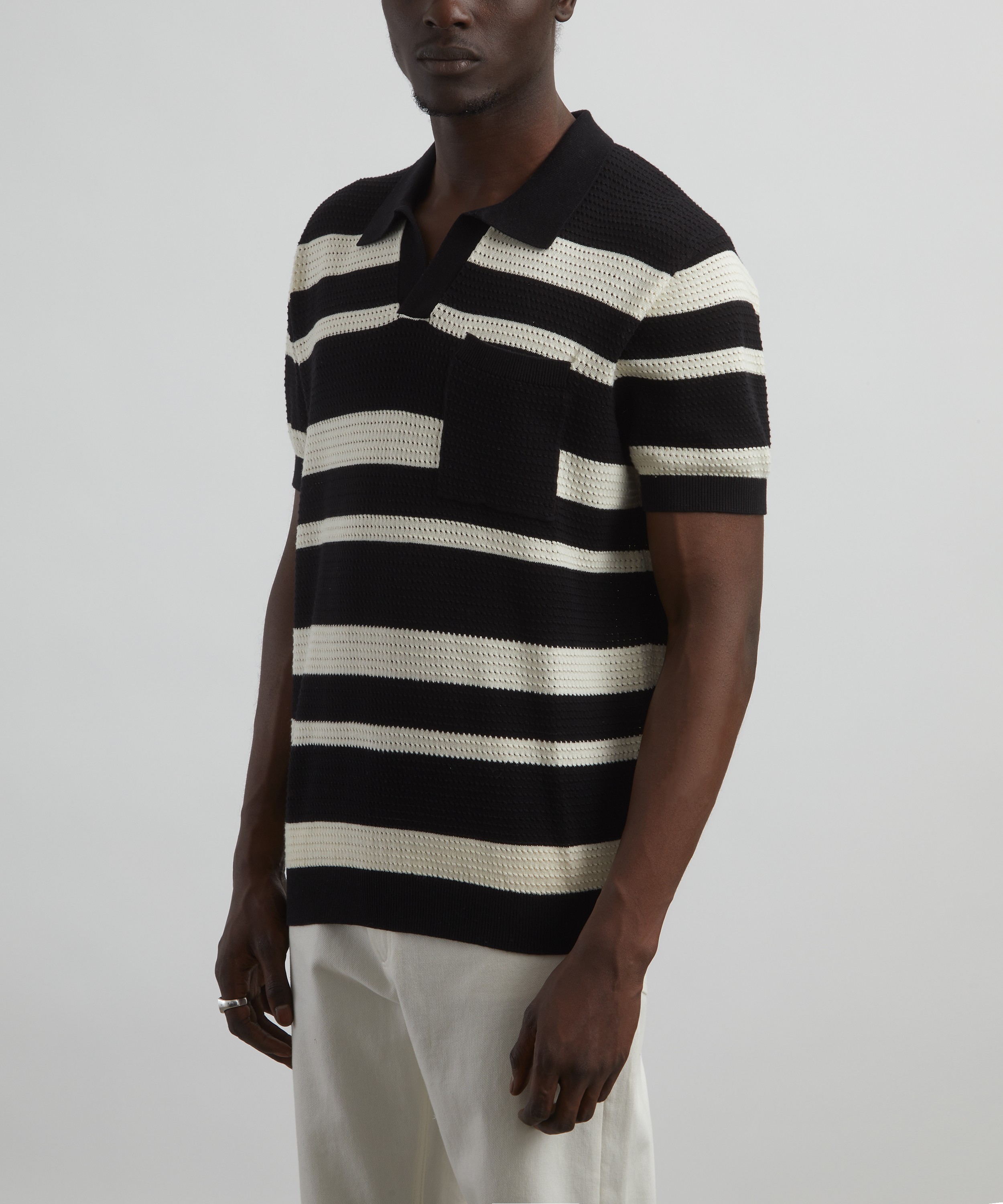 Percival - Paros Stripe Polo Shirt image number 2