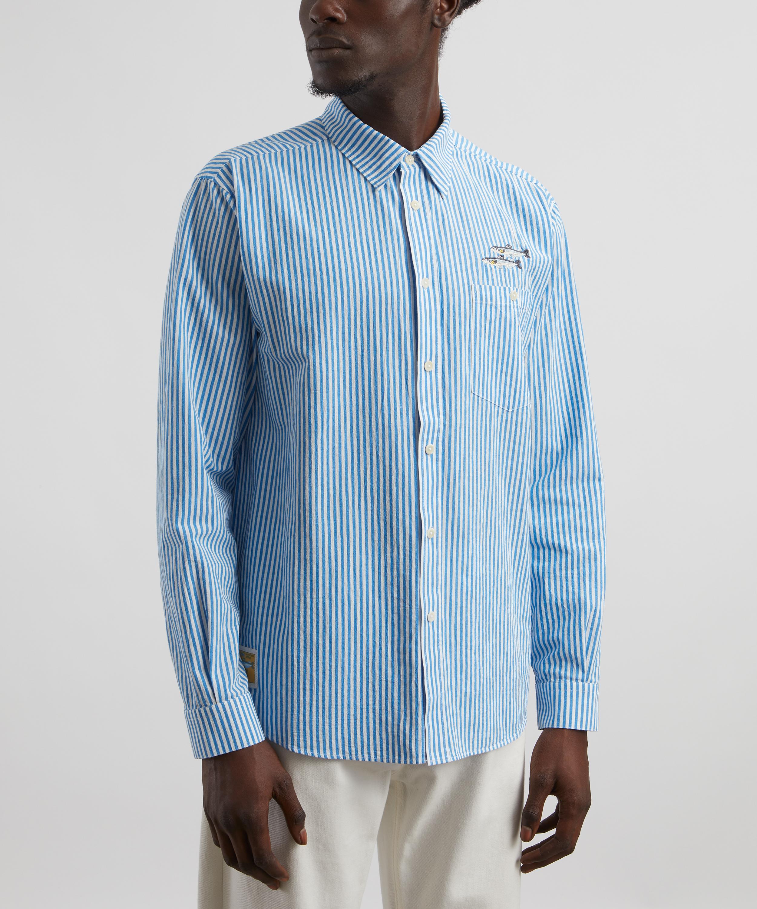 Percival - Sardine Stripe Oversized Shirt image number 2