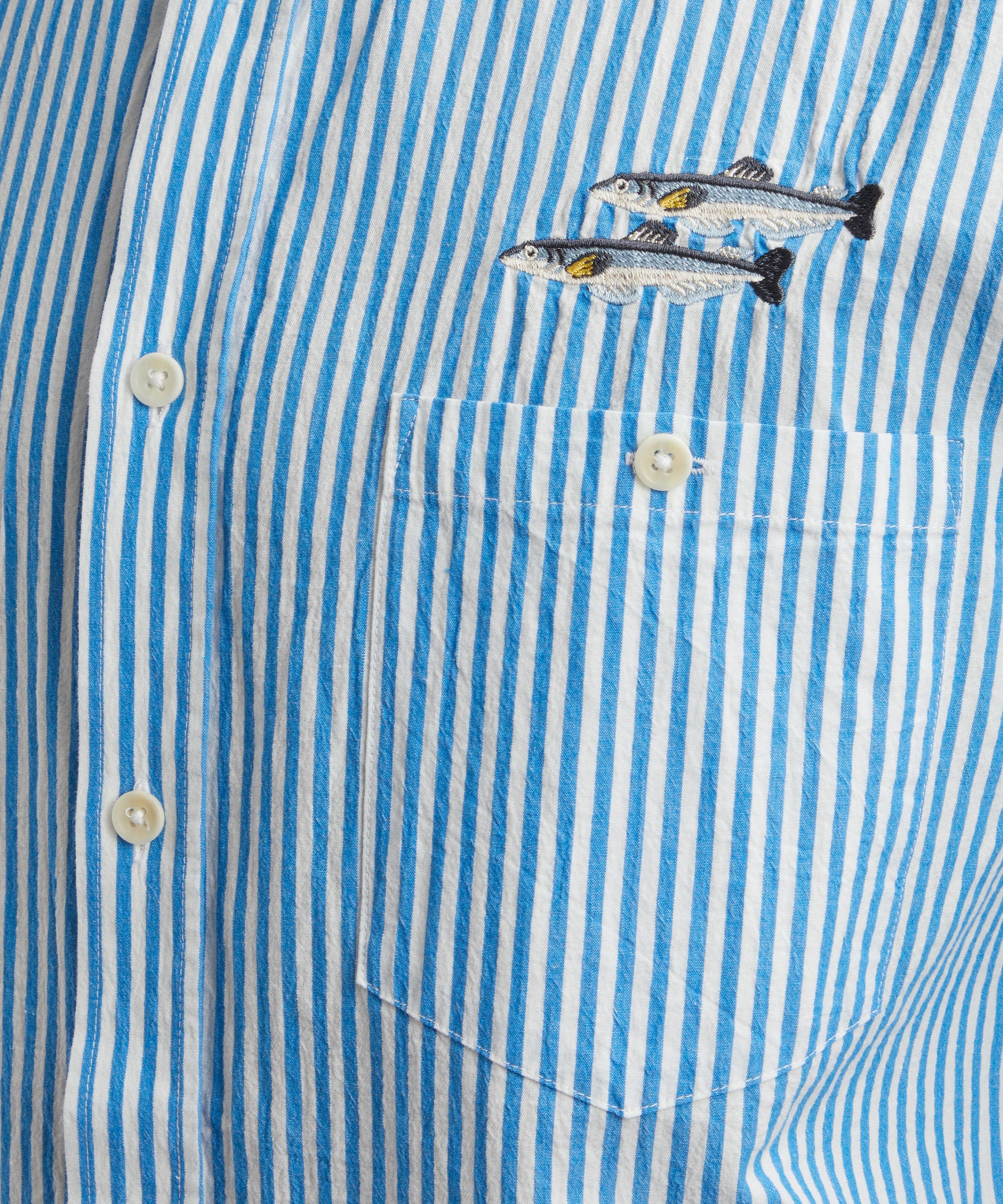 Percival - Sardine Stripe Oversized Shirt image number 4