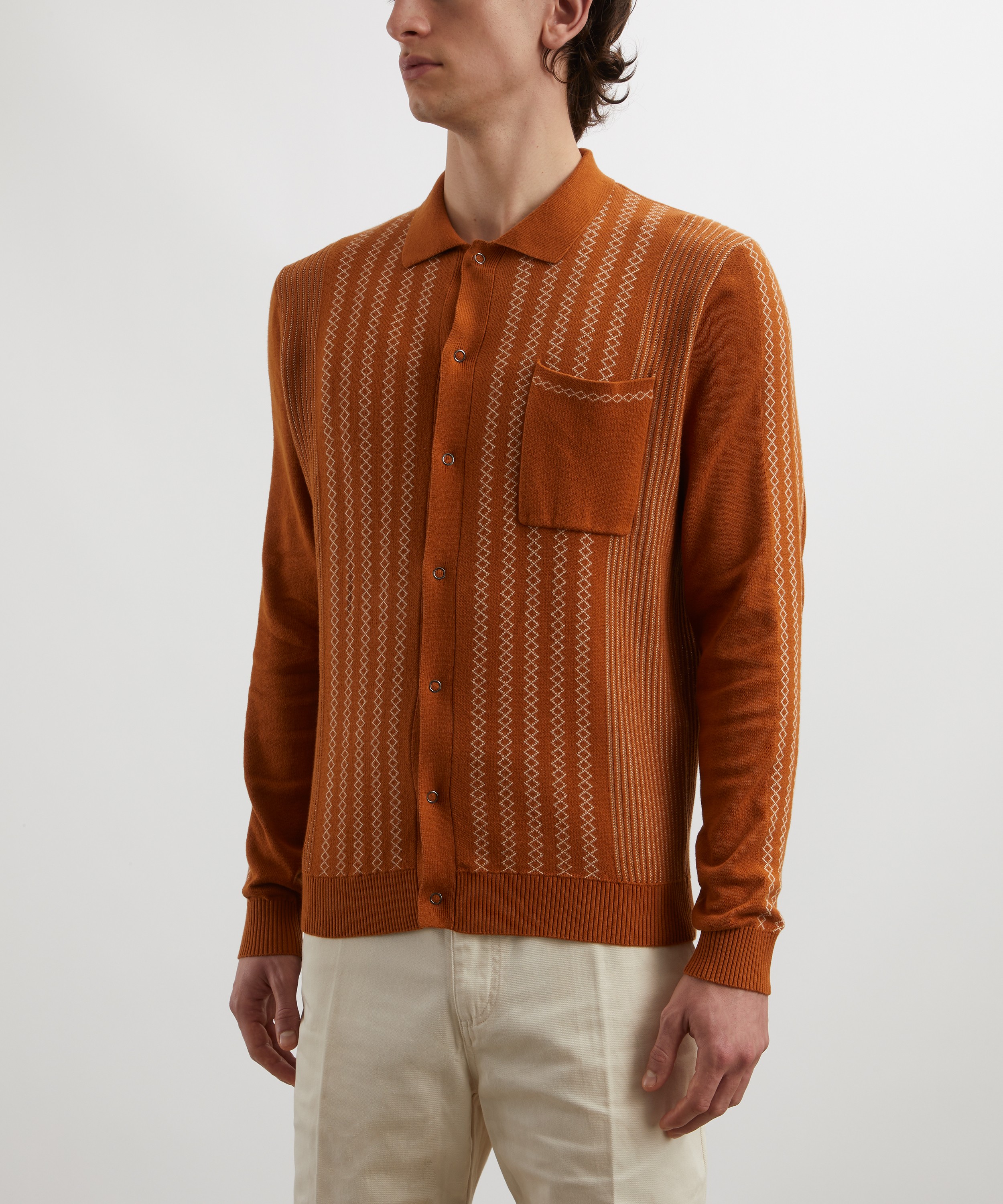 Percival - Bevel Knitted Shirt image number 2