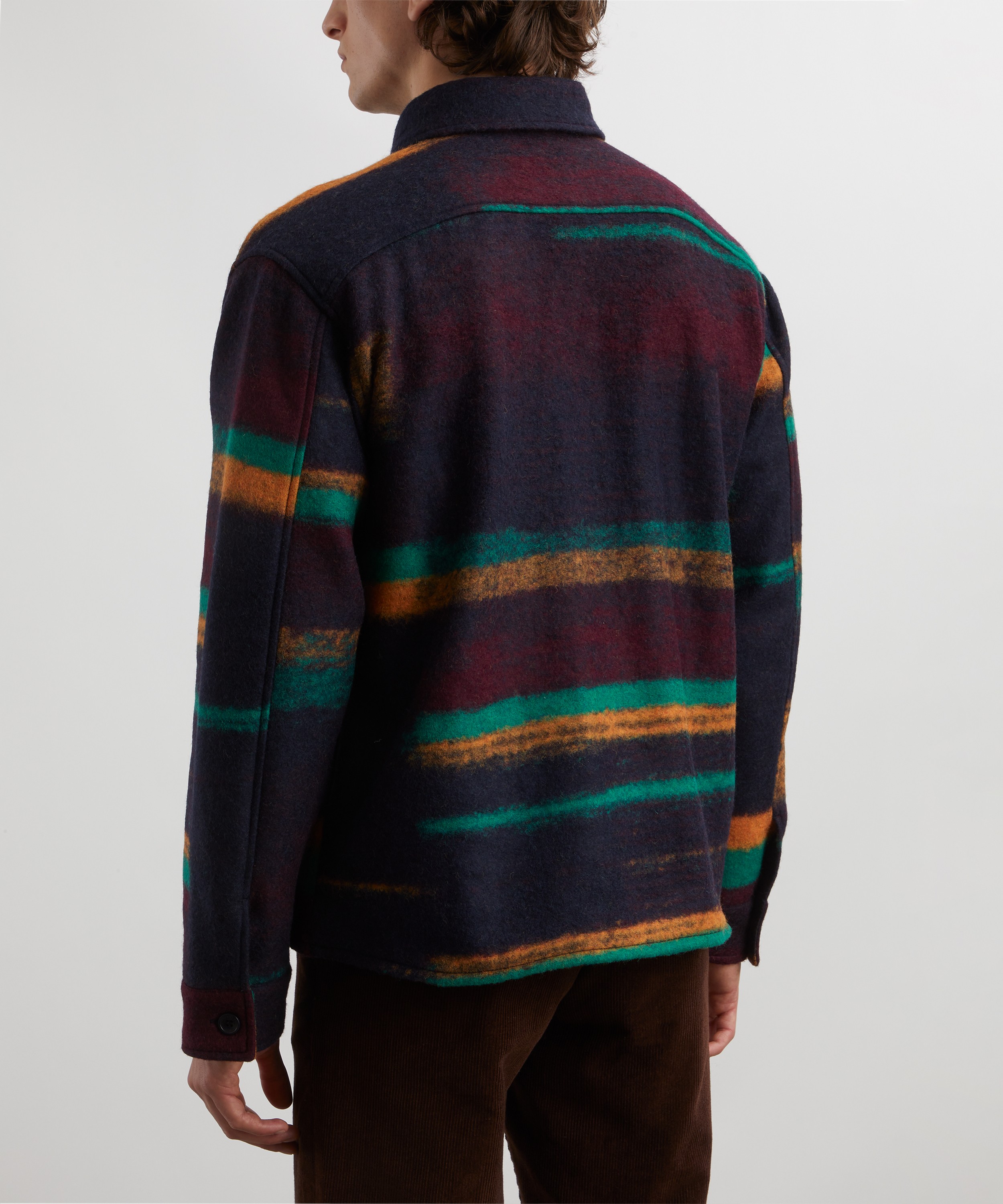 Percival - Lacquer Stripe Blanket Overshirt image number 3