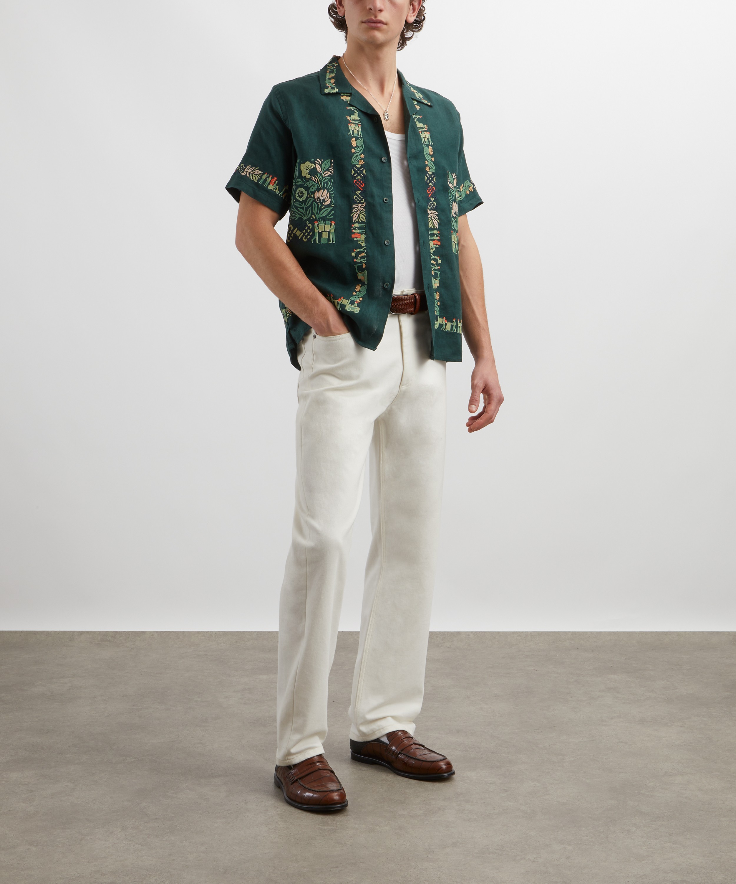 Percival - Import Embroidered Cuban Shirt image number 1