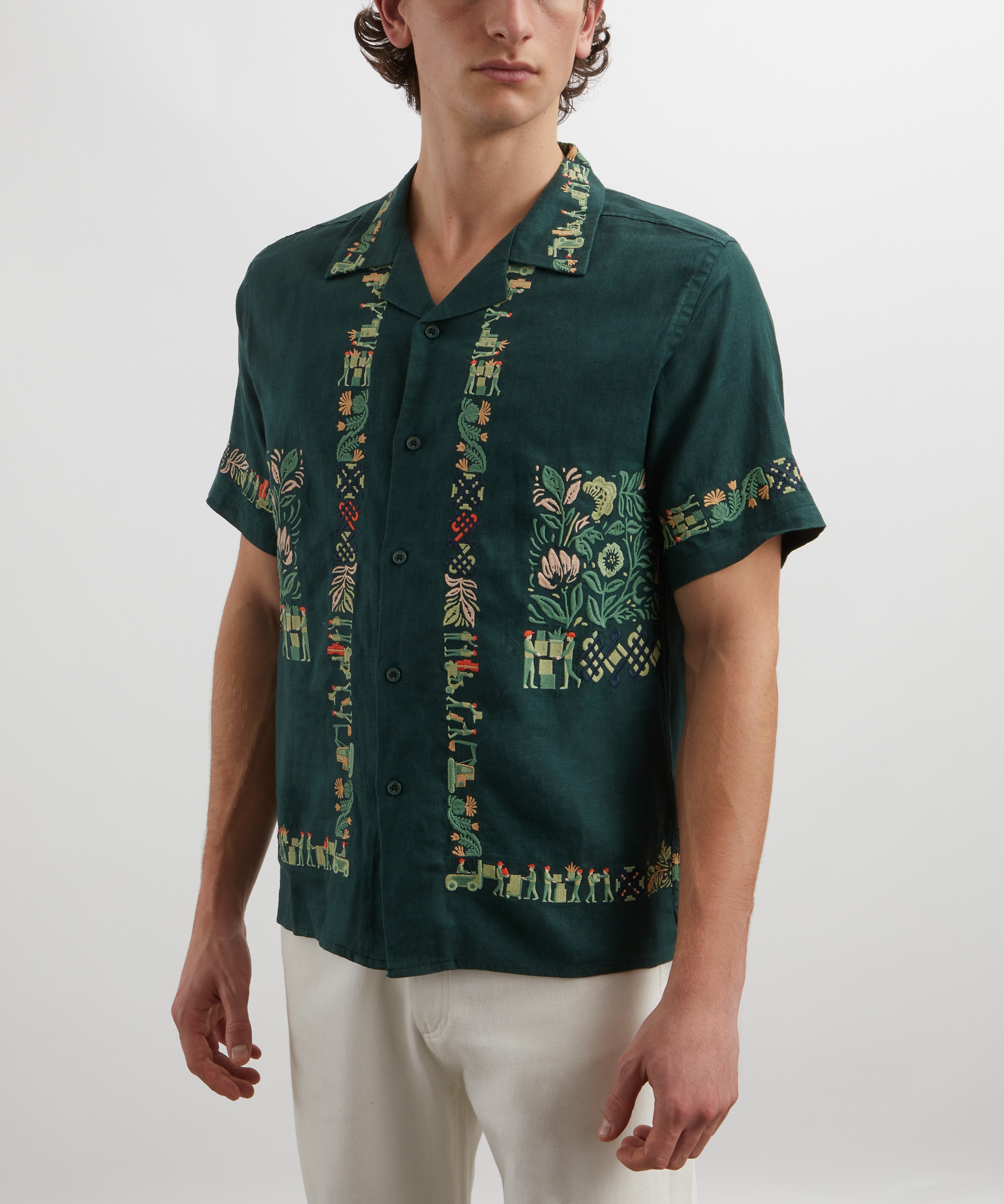 Percival - Import Embroidered Cuban Shirt image number 2