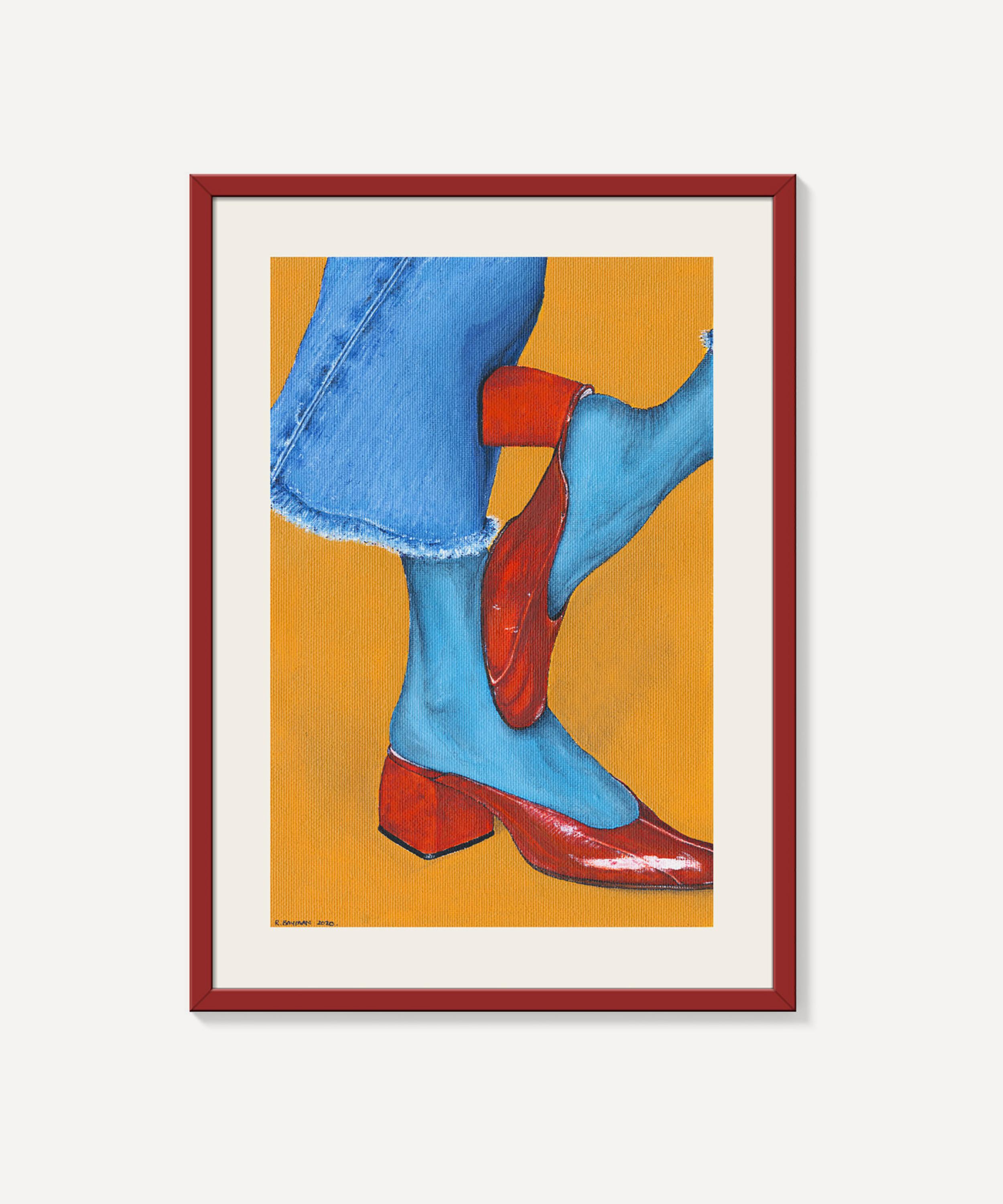 PSTR Studio - Roxanne Bayman Red Heels Framed Print image number 0