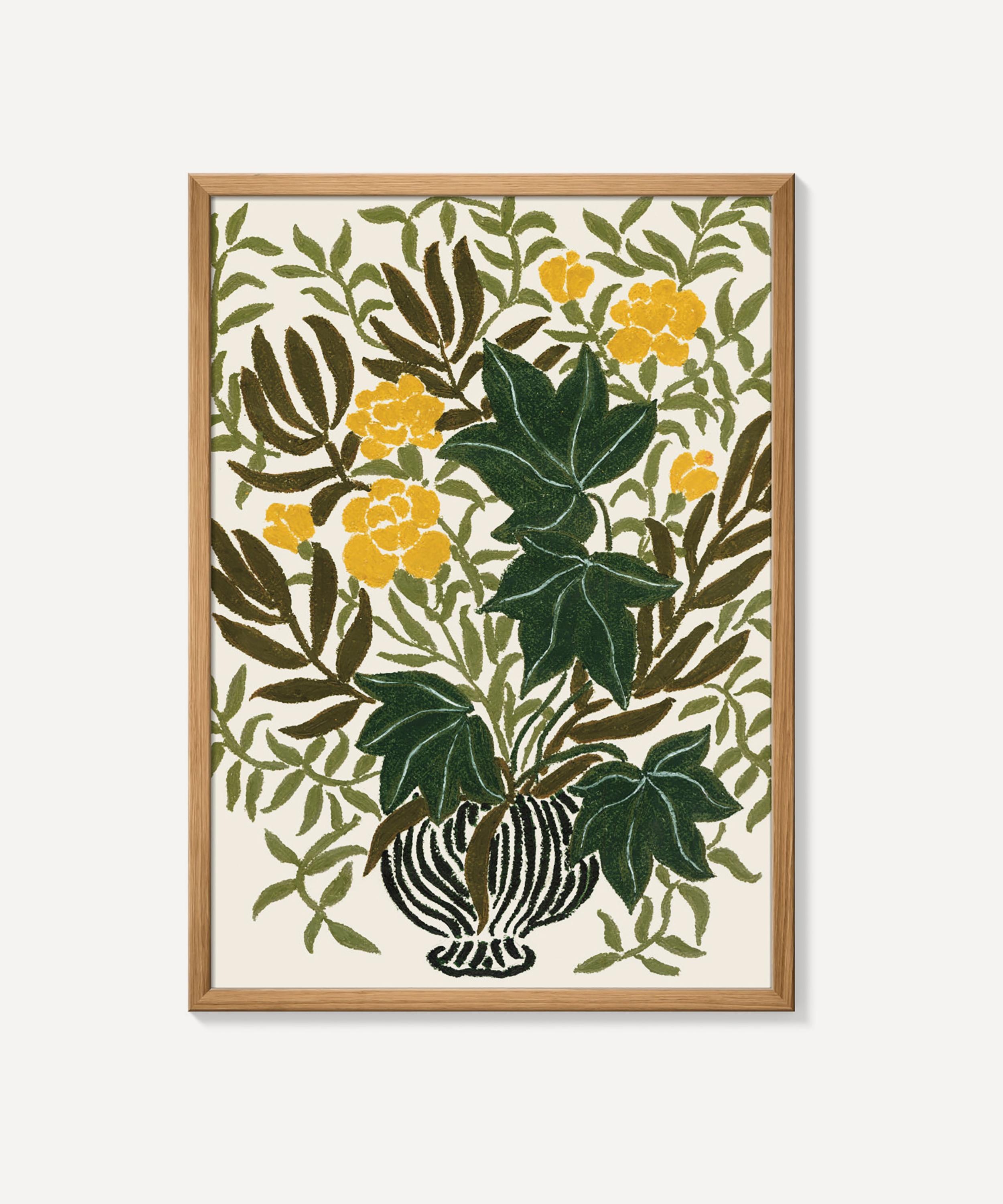 PSTR Studio - Yellow Carnations La Poire Framed Print