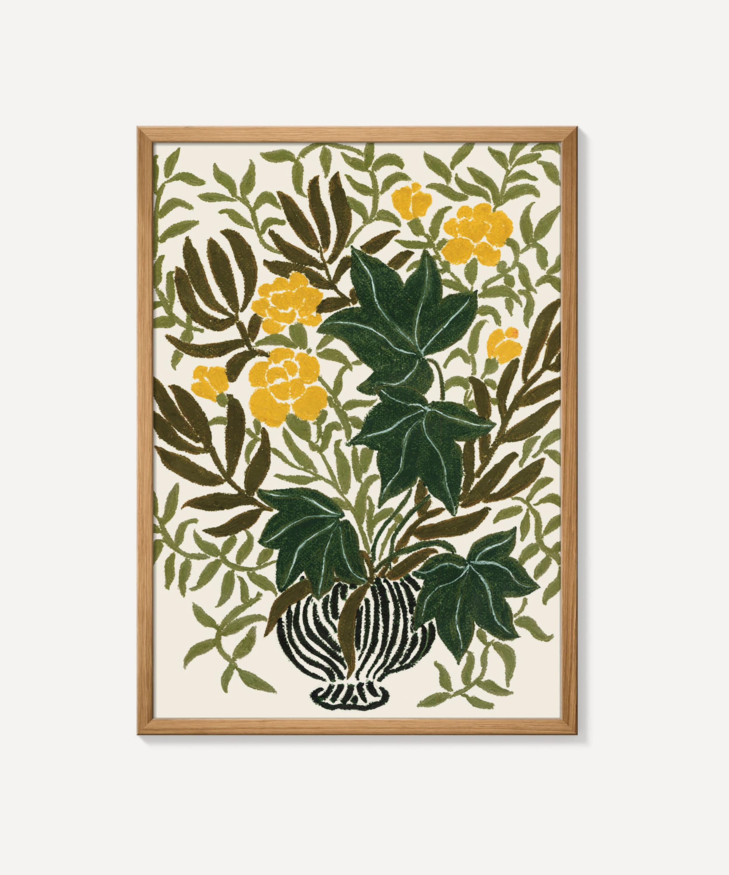 PSTR Studio - Yellow Carnations La Poire Framed Print image number 0