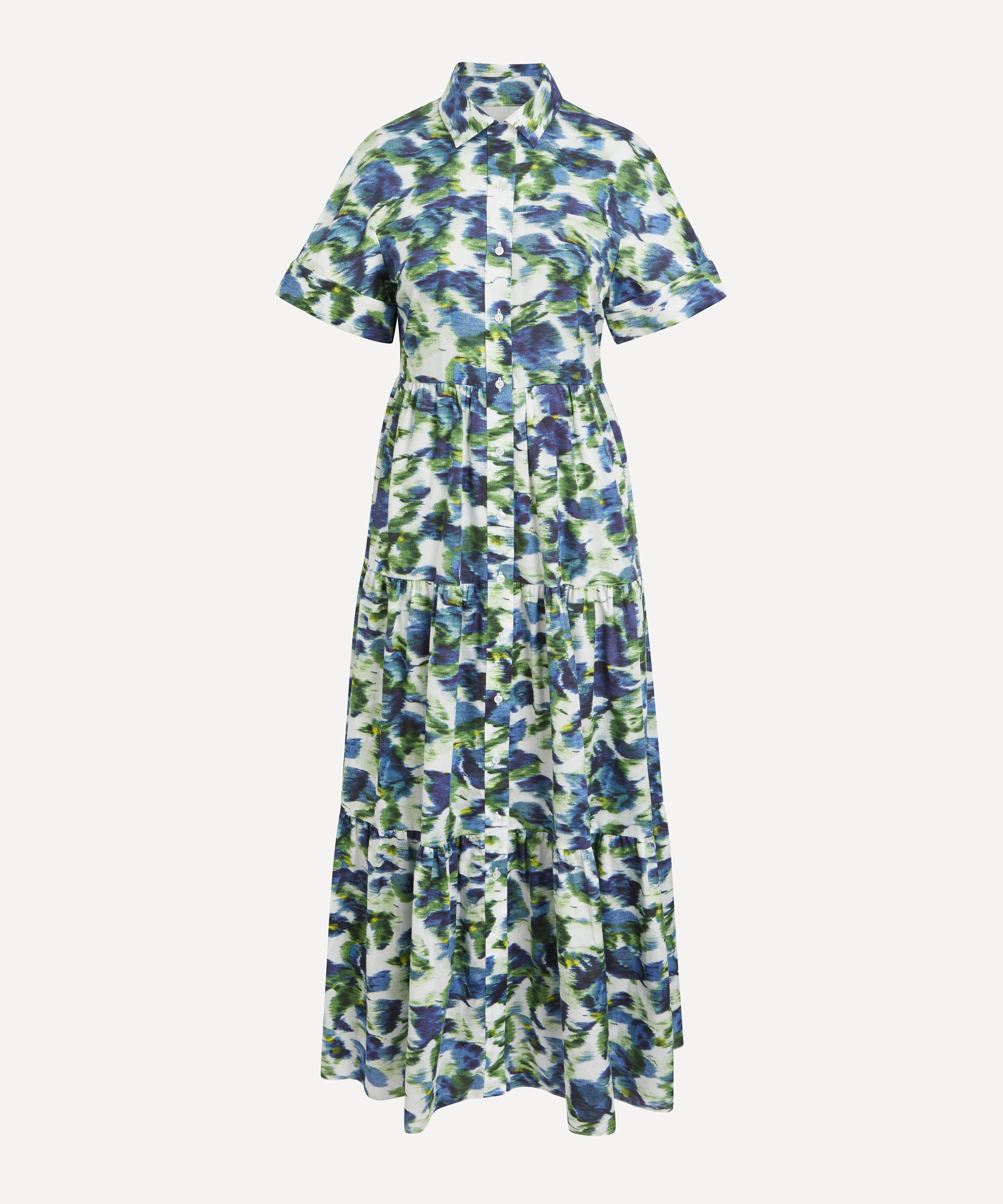 Erdem - Short Sleeve Midaxi Shirt Dress image number 0