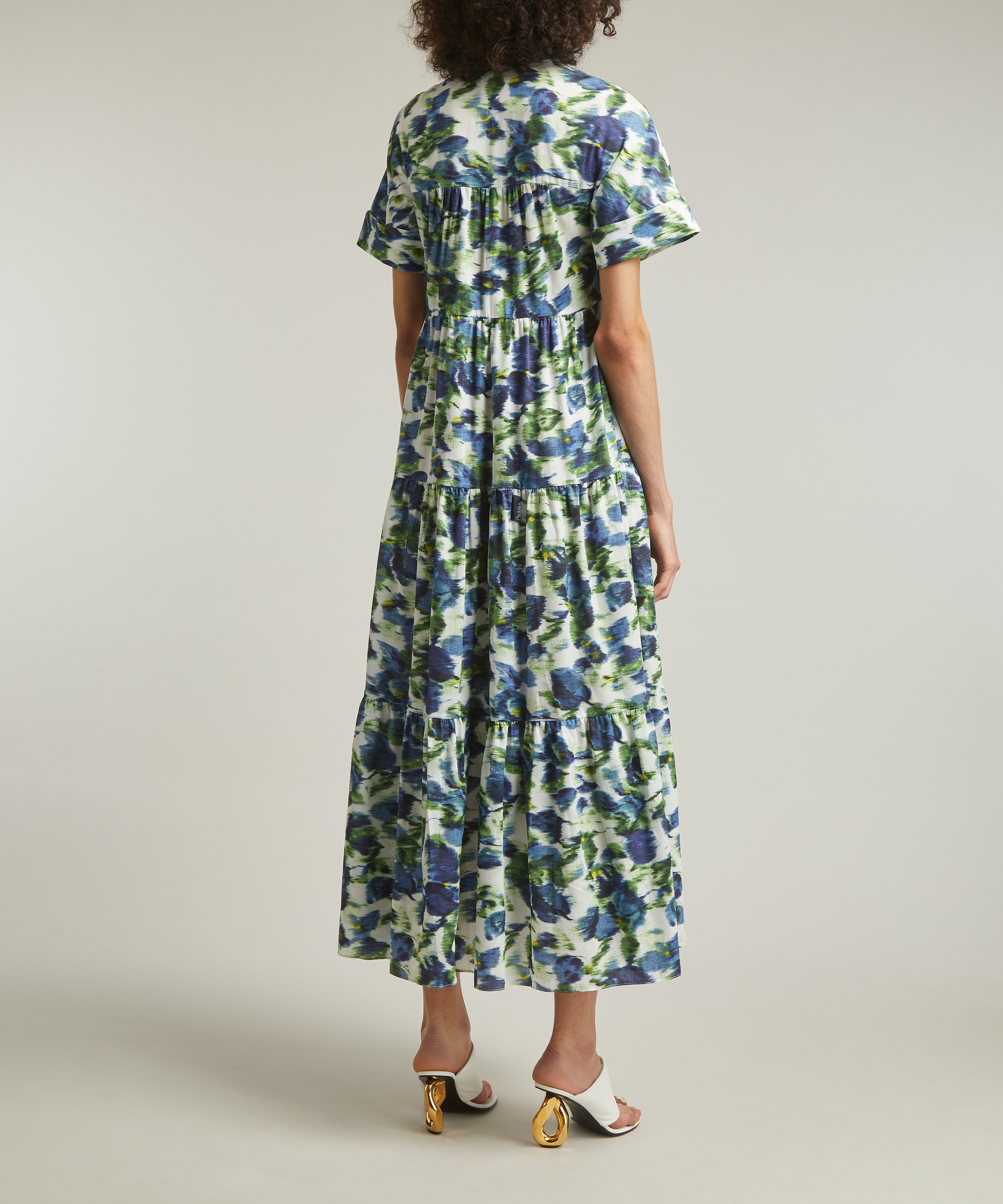 Erdem - Short Sleeve Midaxi Shirt Dress image number 3