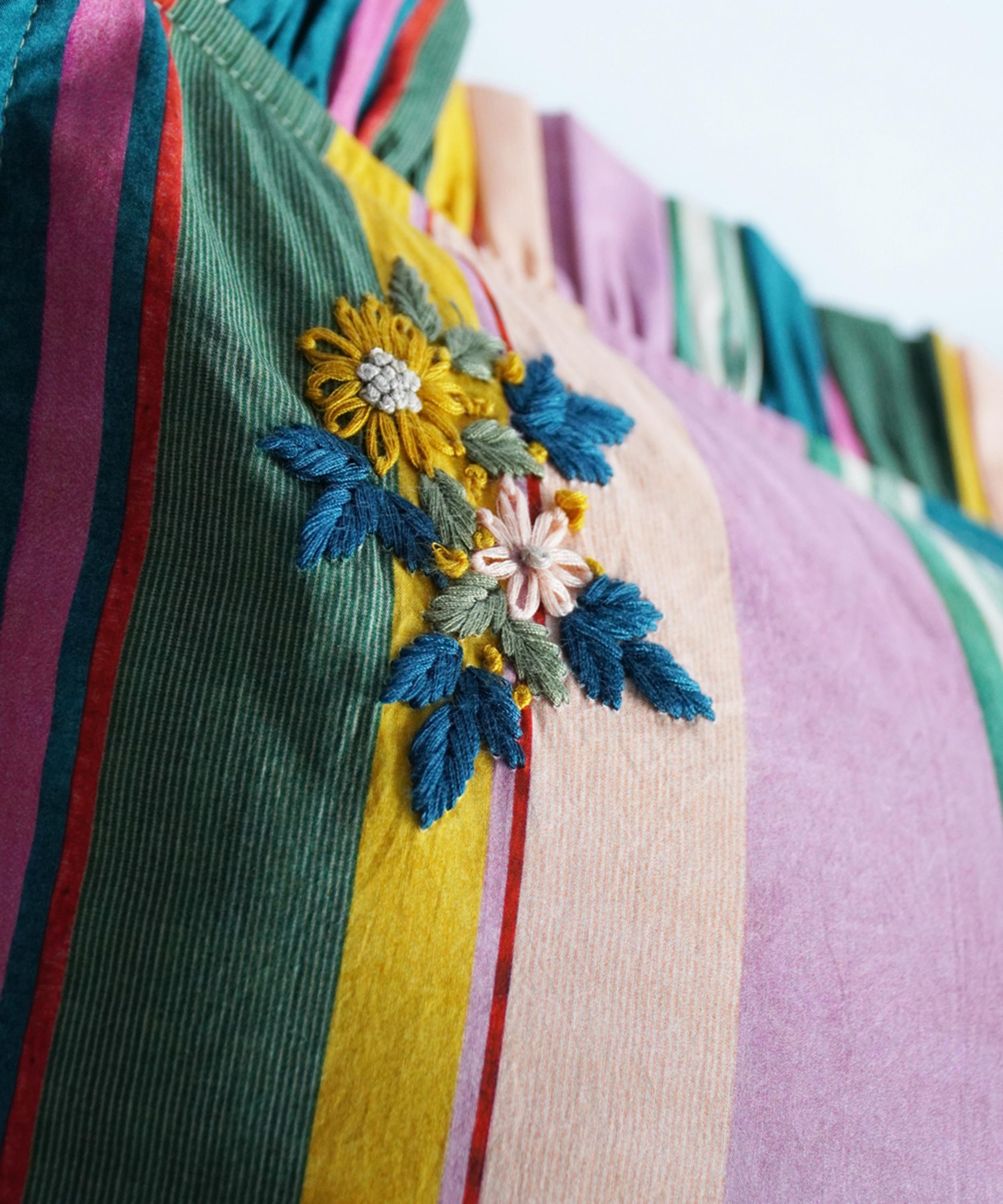 Coco & Wolf - Embroidered Archive Swatch Frill Edge Pillowcases Set of Two image number 4