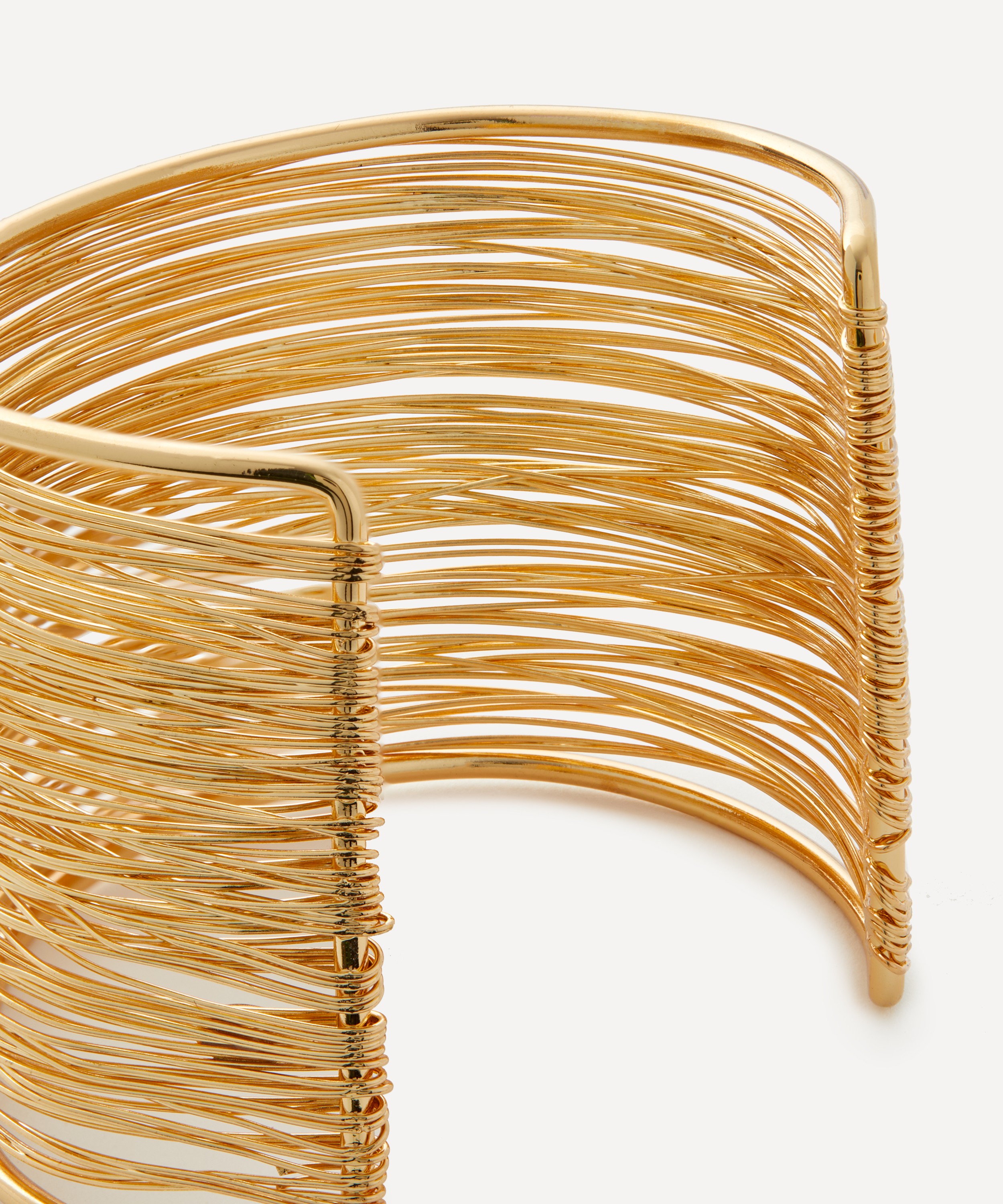 Kenneth Jay Lane - Gold-Plated Wire Cuff Bracelet image number 1