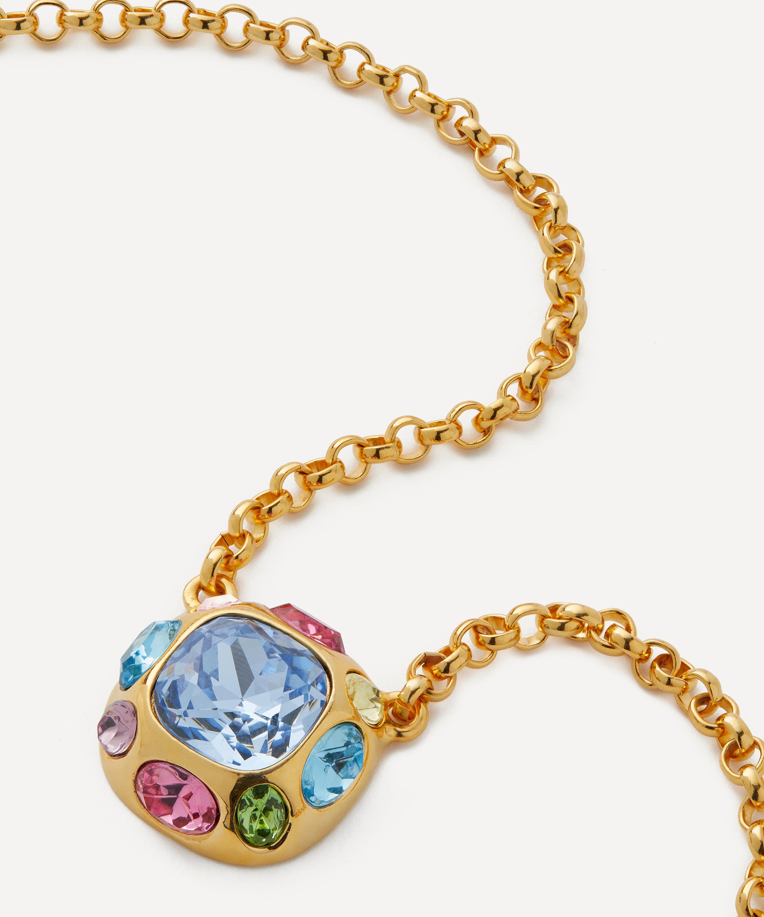 Kenneth Jay Lane - Gold-Plated Multi Stone Pendant Necklace image number 0