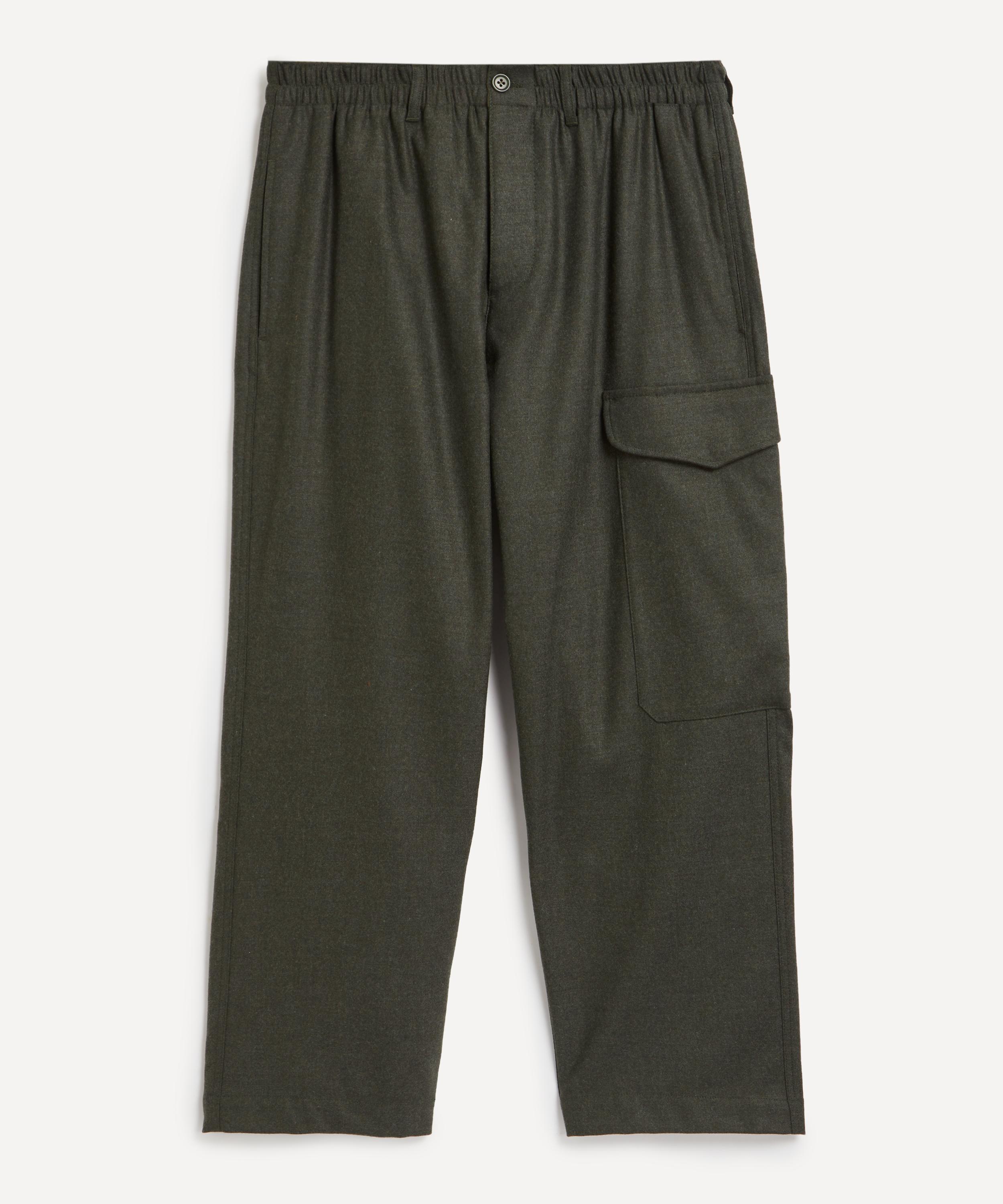 YMC - Military Wool-Blend Flannel Trousers image number 0