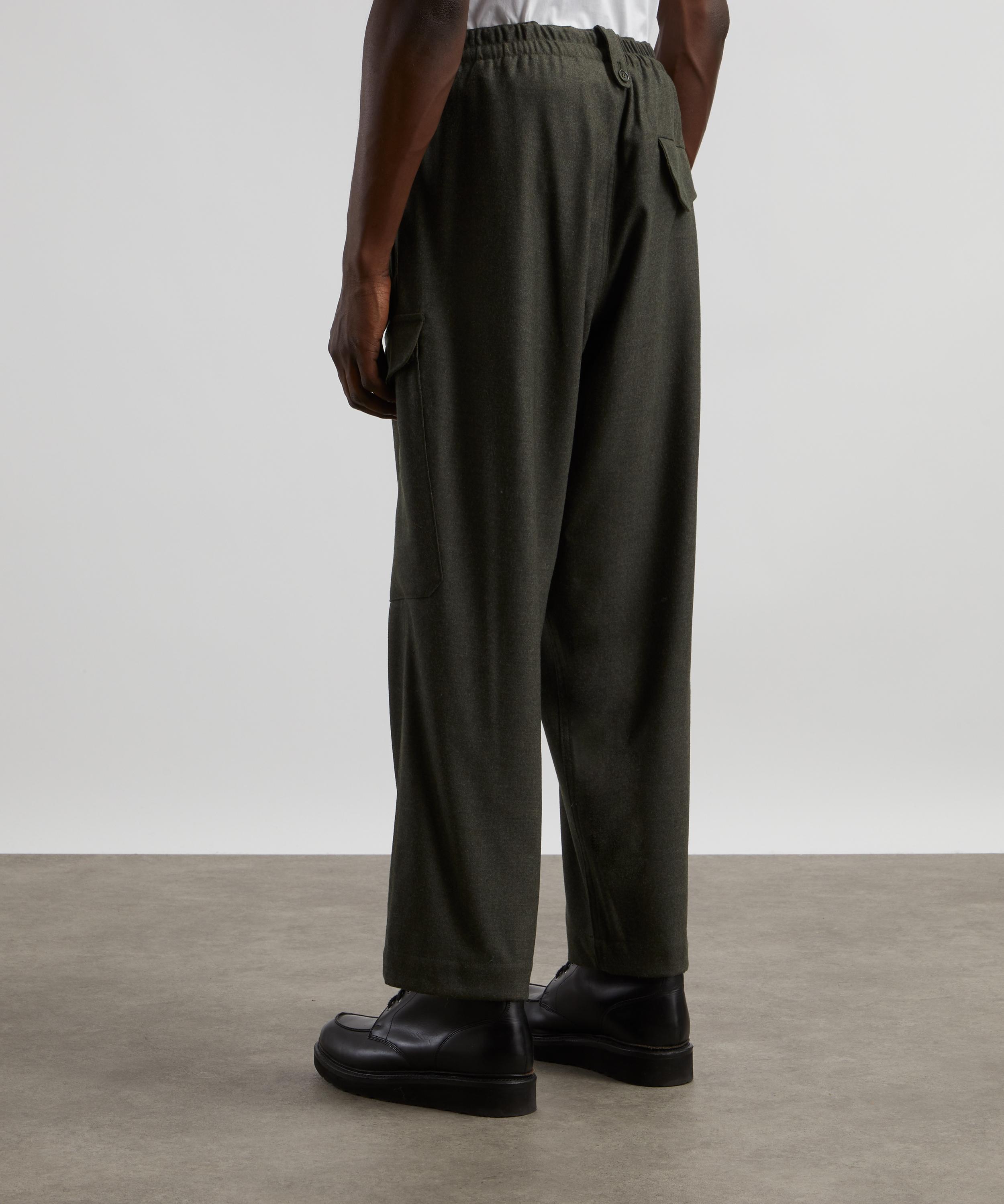 YMC - Military Wool-Blend Flannel Trousers image number 3