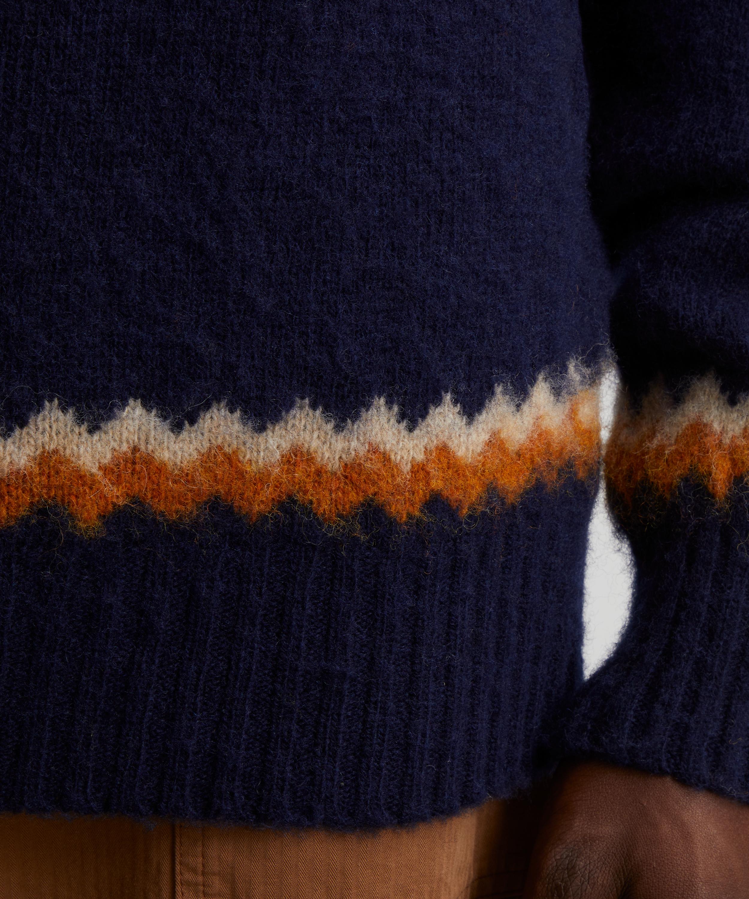 YMC - Suedehead Zig Zag Knitted Jumper image number 4