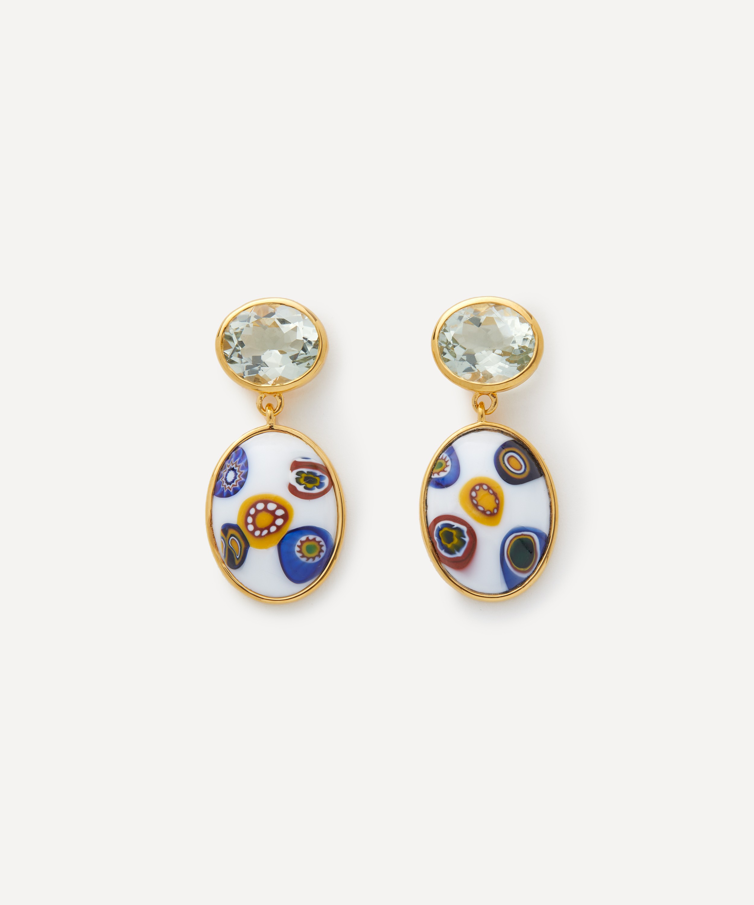 Lizzie Fortunato - Gold-Plated Murano Muse Drop Earrings image number 0