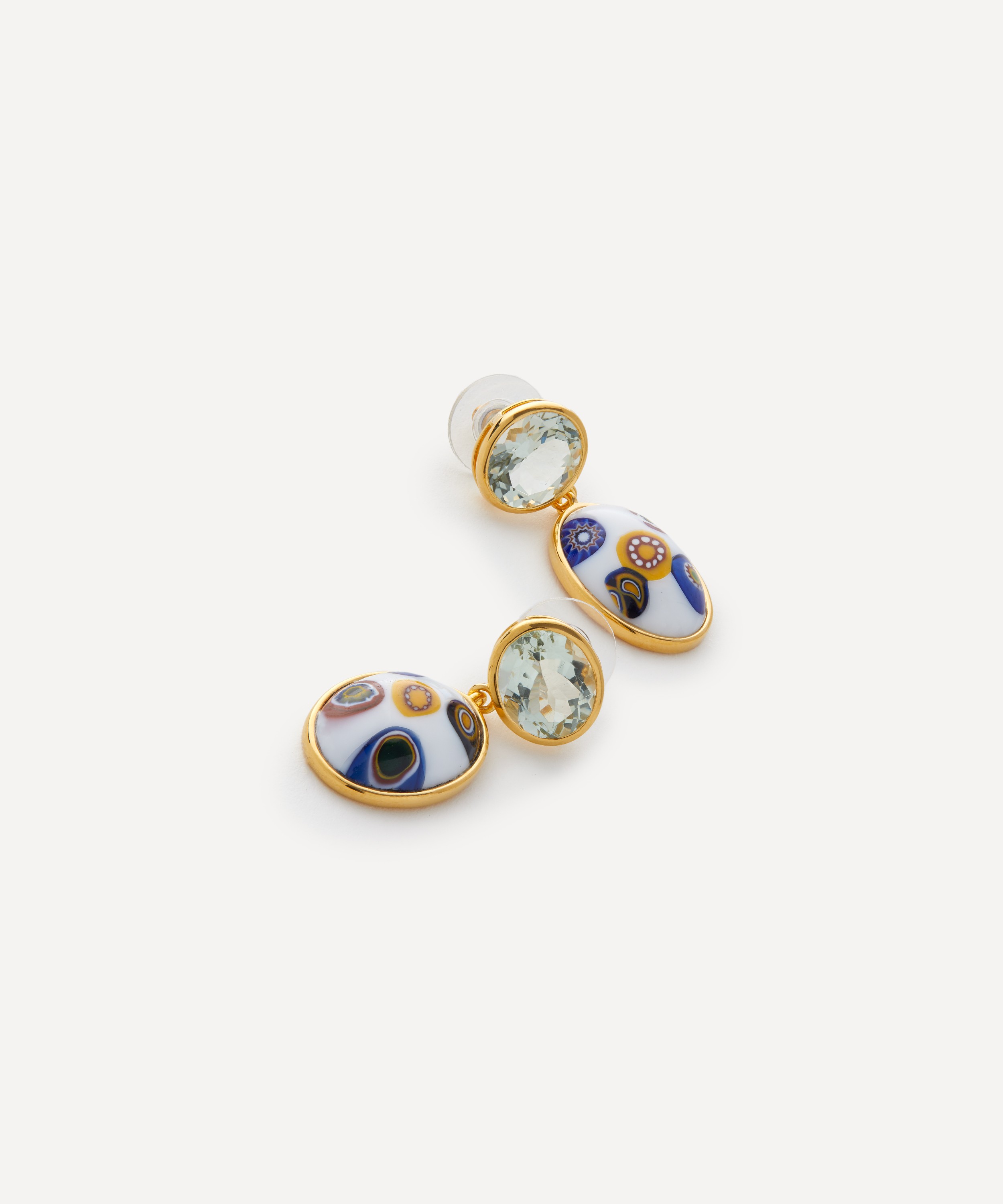 Lizzie Fortunato - Gold-Plated Murano Muse Drop Earrings image number 1