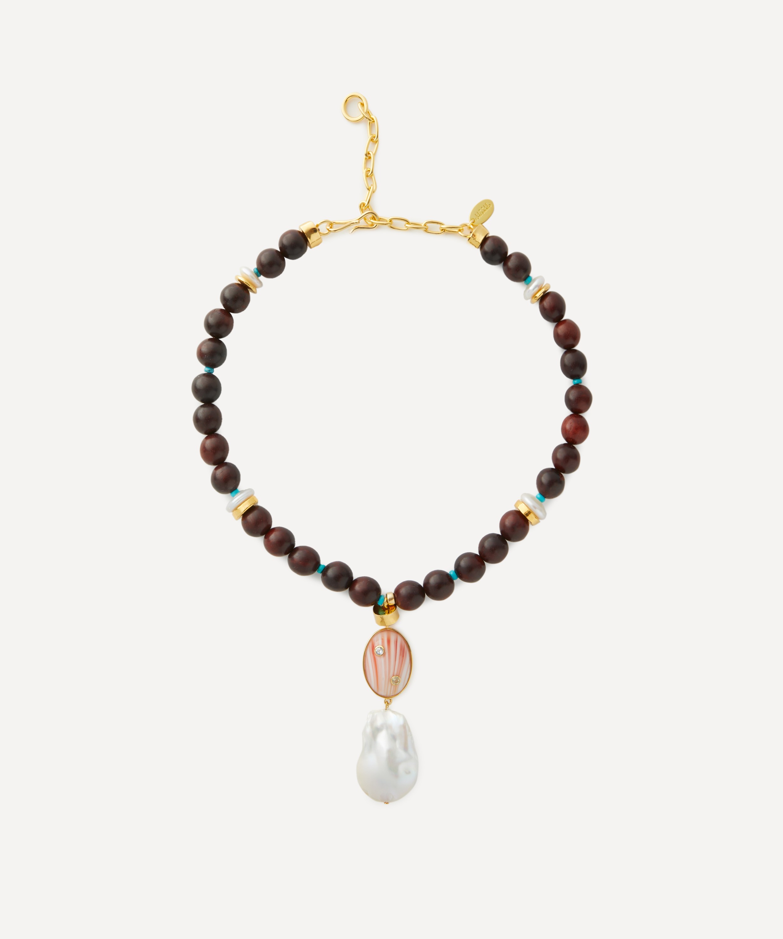 Lizzie Fortunato - Gold-Plated Gaia Bead Necklace image number 0