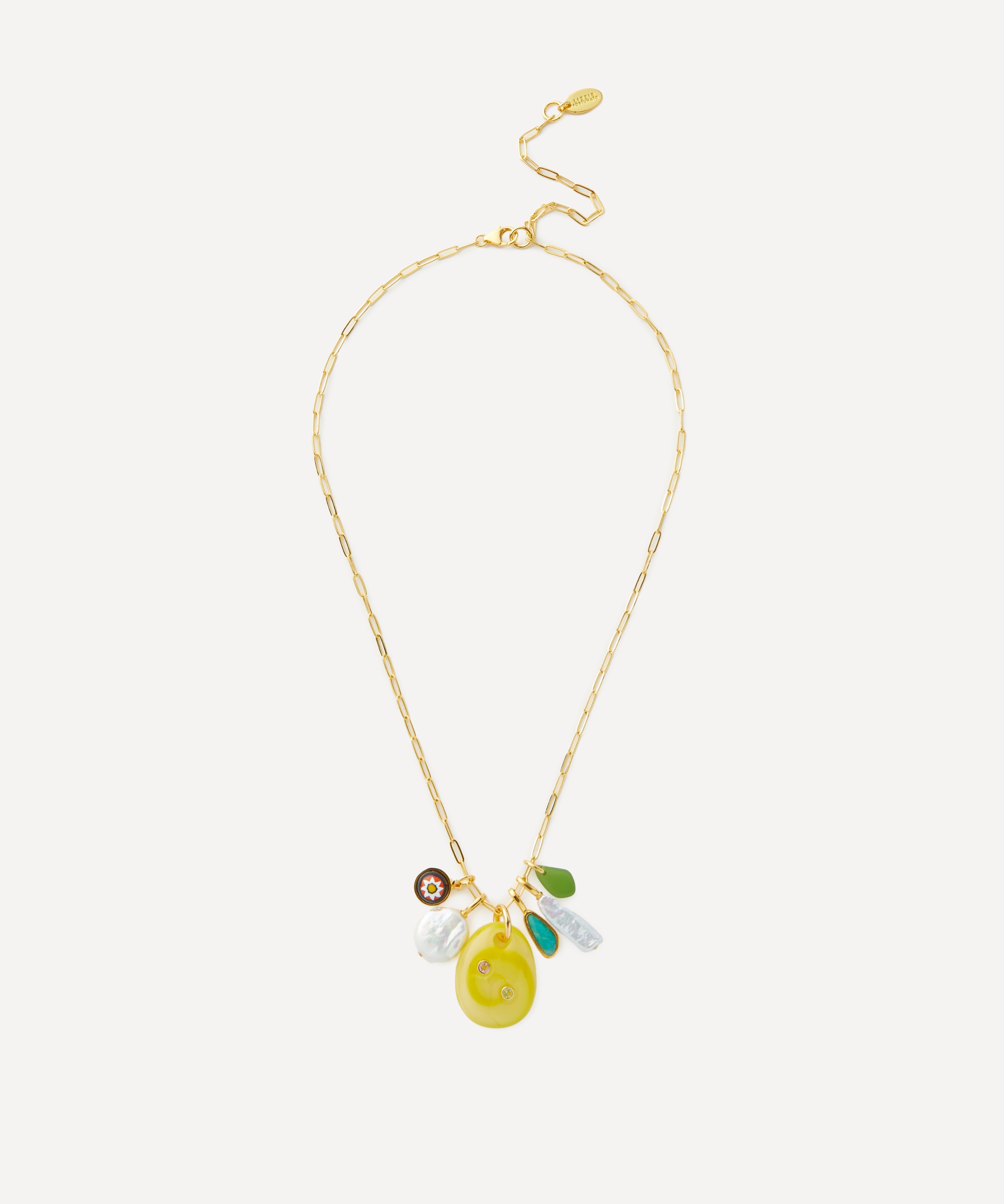 Lizzie Fortunato - Gold-Plated Rivas Charm Necklace image number 0