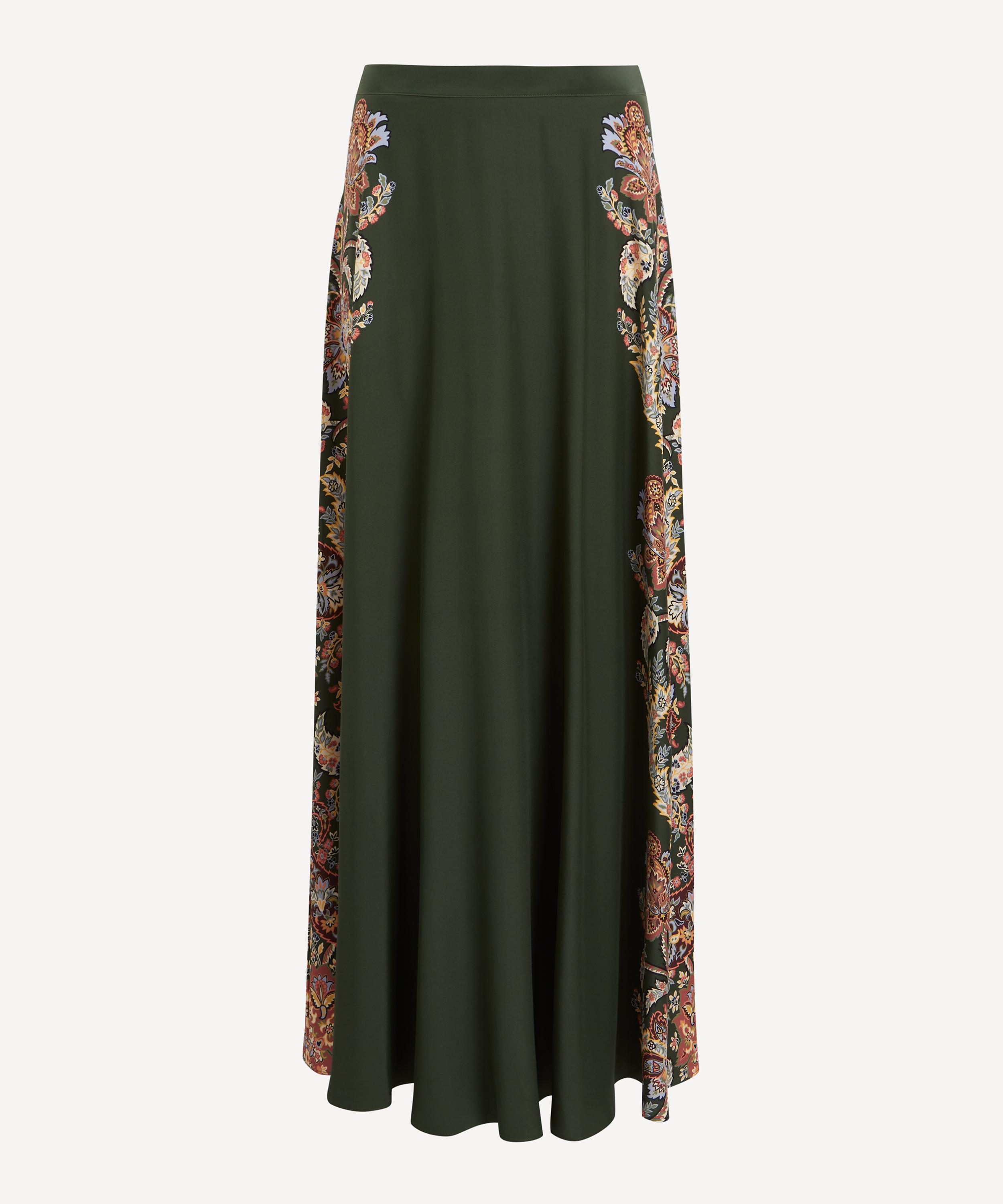 Etro - Silk Crepe de Chine Paisley Print Skirt image number 0