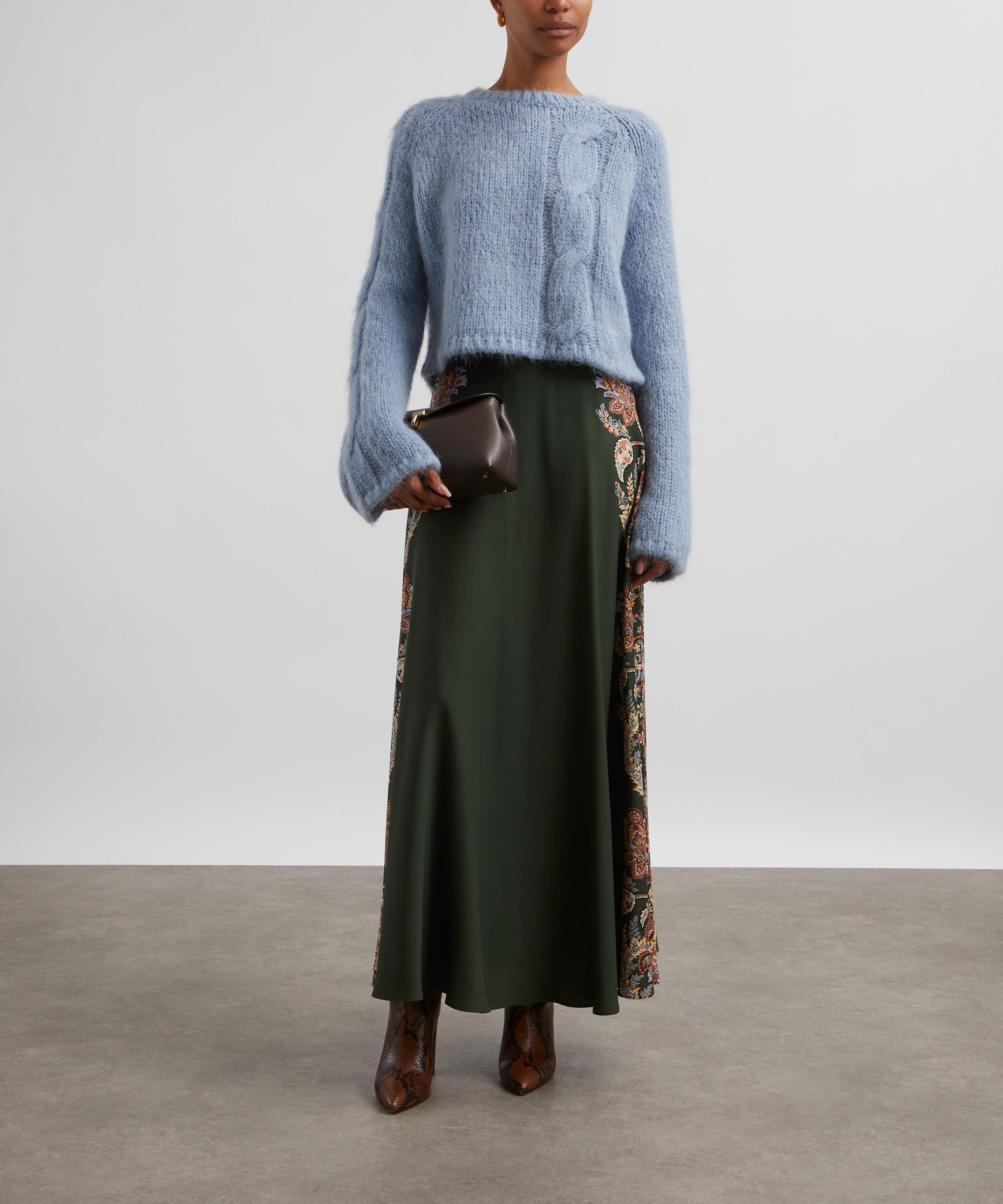 Etro - Silk Crepe de Chine Paisley Print Skirt image number 1