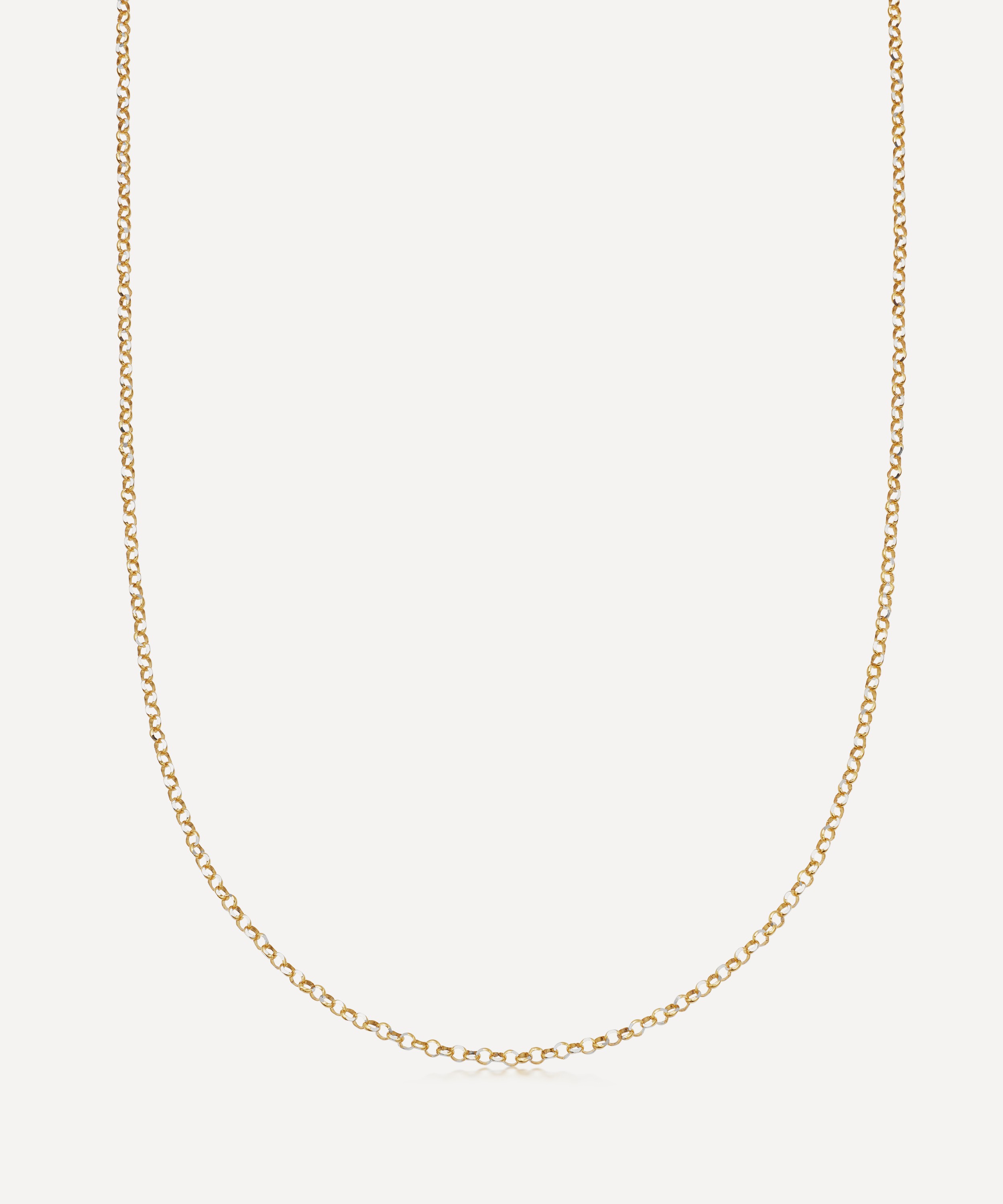 Loquet London - 14ct Gold Classic Rolo Chain Necklace image number 0