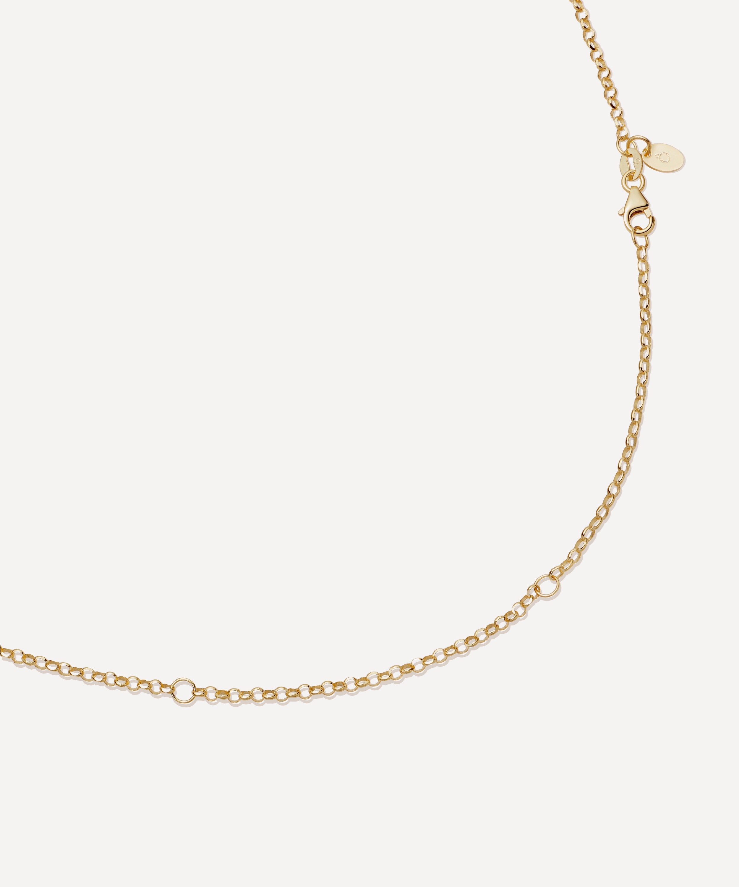 Loquet London - 14ct Gold Classic Rolo Chain Necklace image number 1