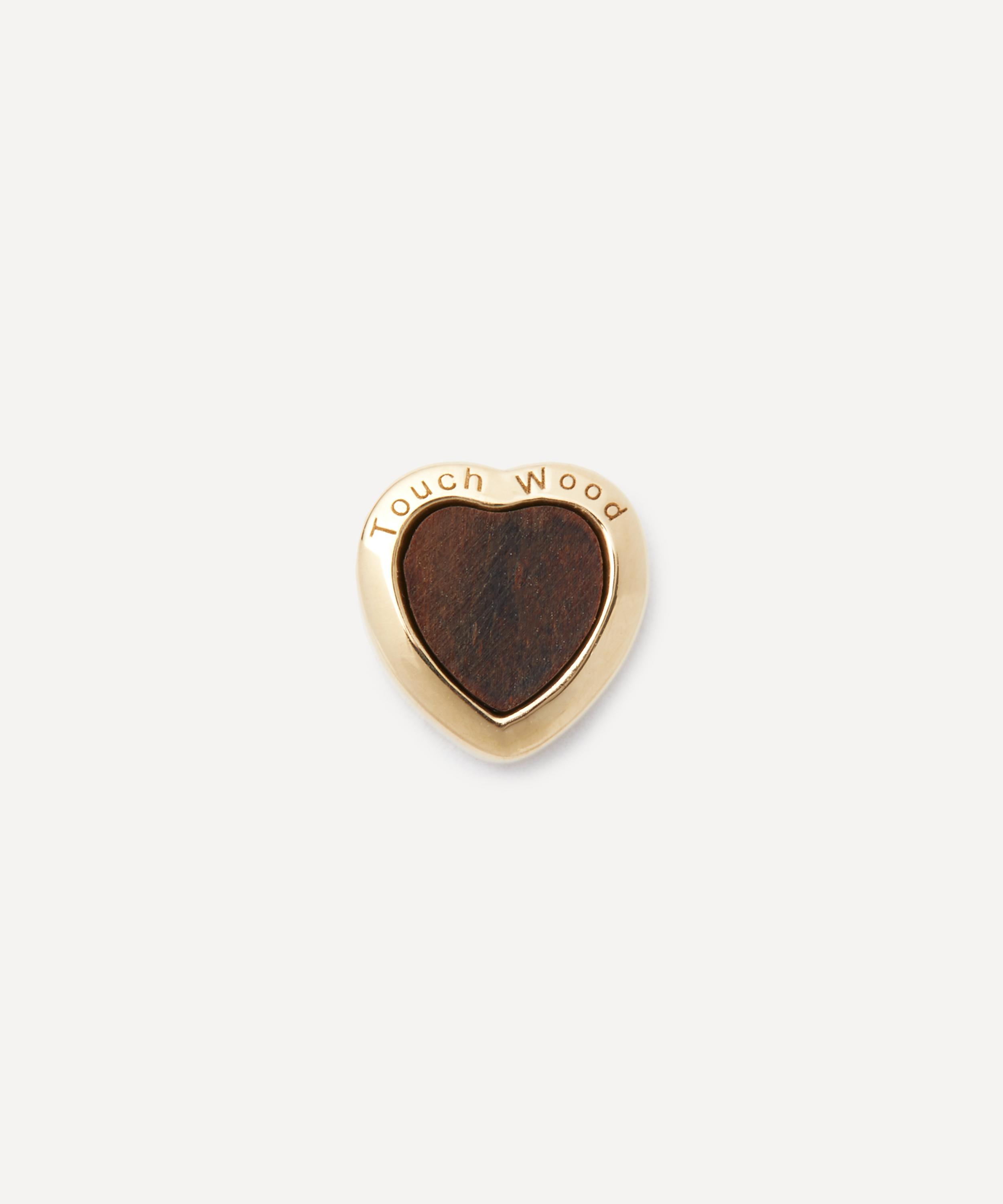 Loquet London - 18ct Gold Touch Wood Charm image number 0