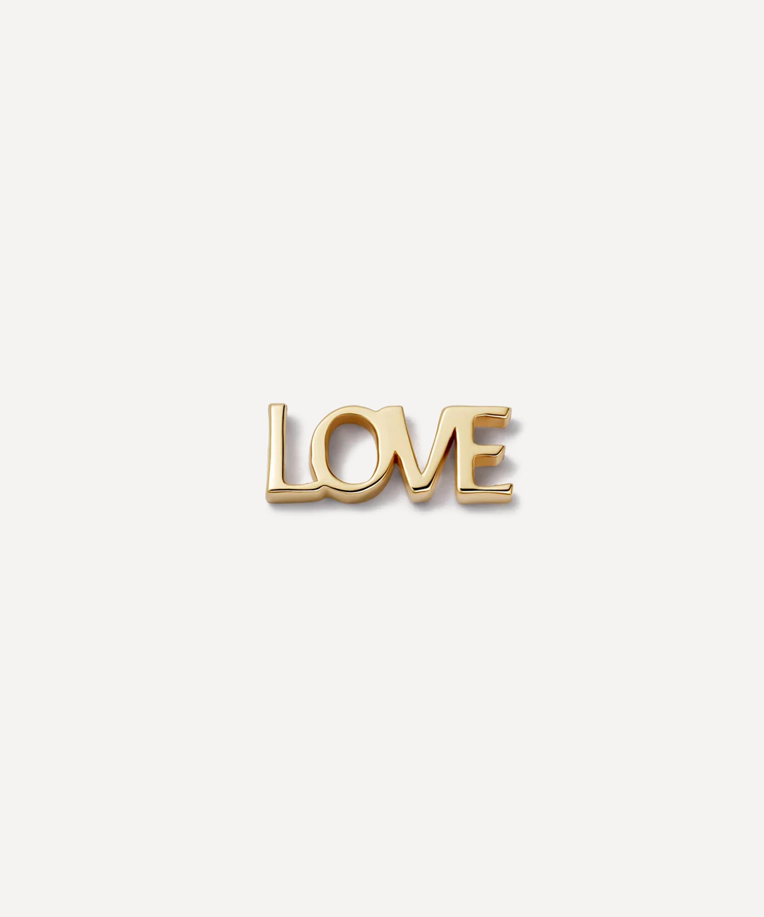 Loquet London - 18ct Gold Love Script Charm image number 0