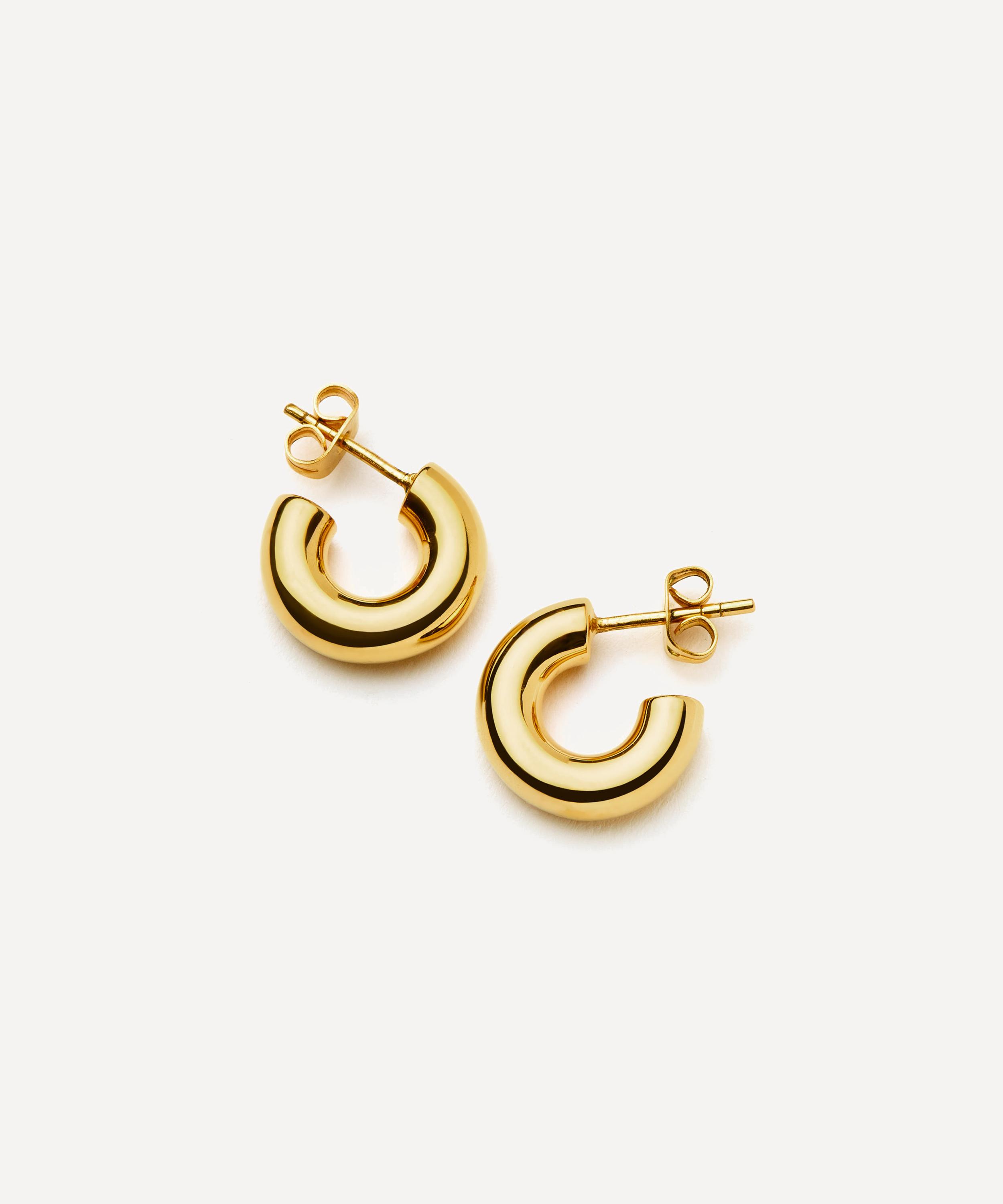 Missoma - 18ct Gold-Plated Vermeil Silver Chubby Small Hoop Earrings