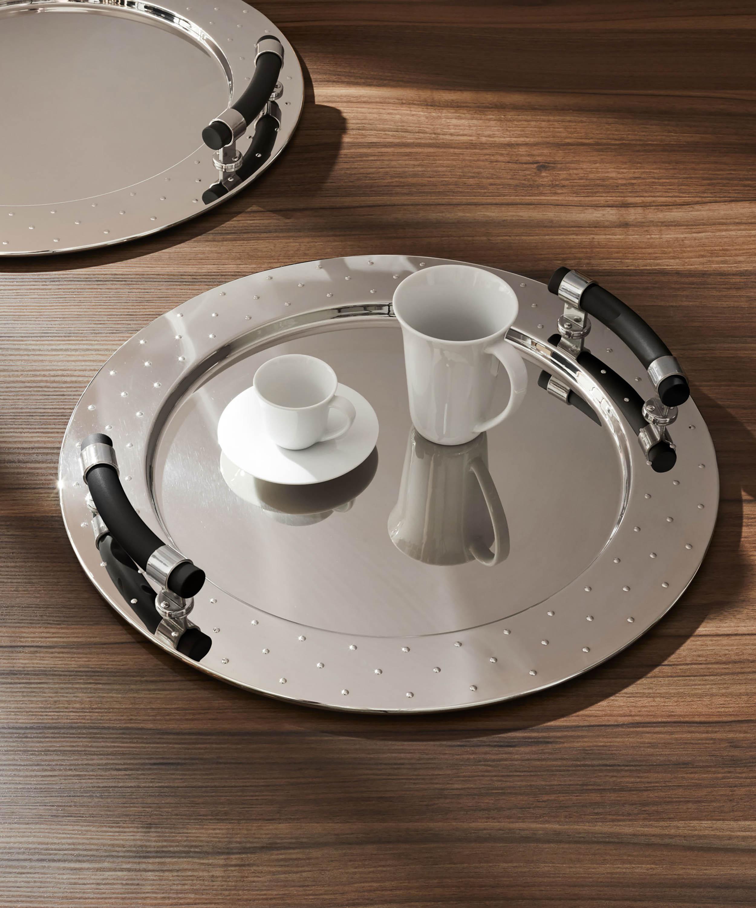 Alessi - MGVASS Round Tray with Handles image number 1