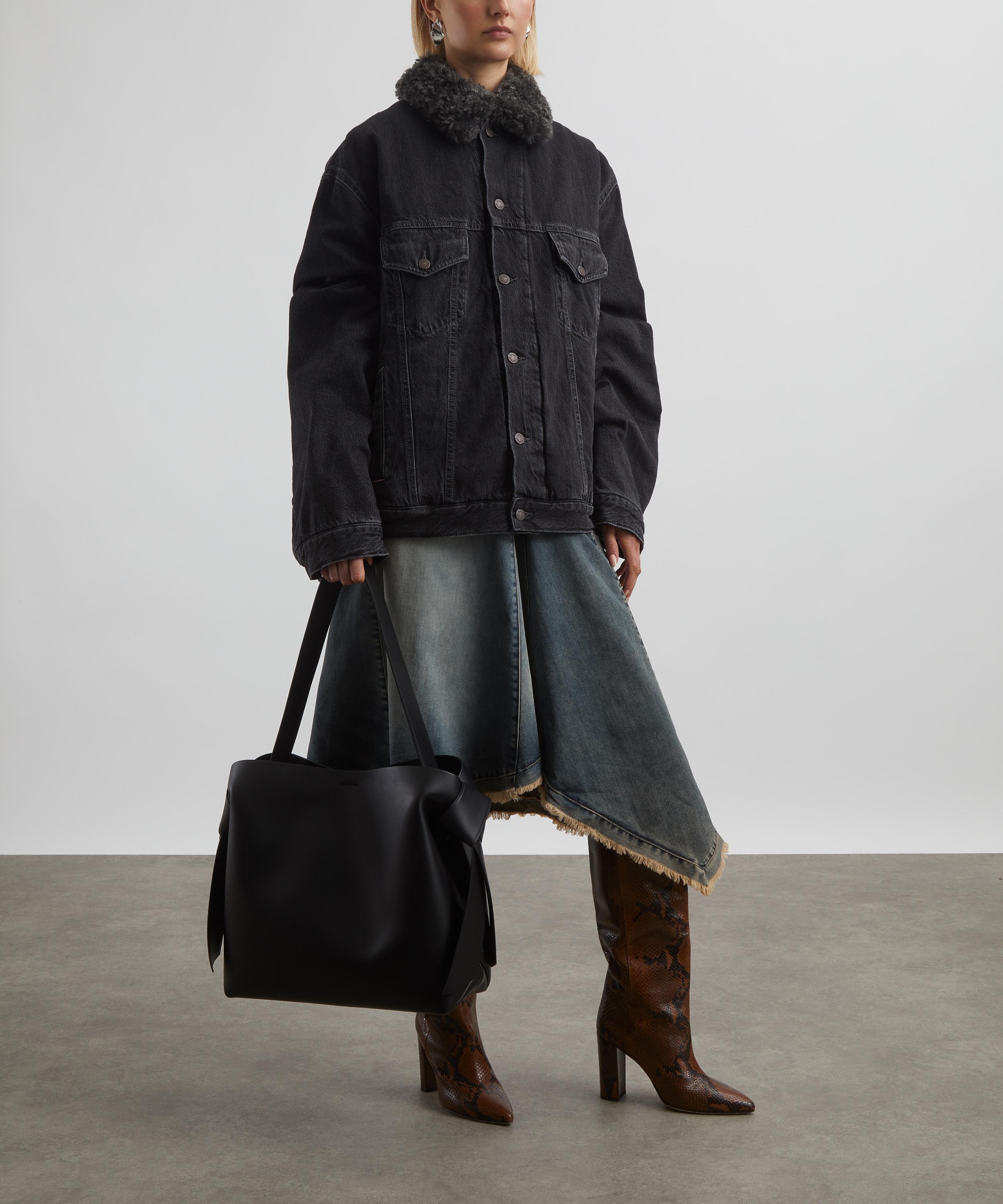 Acne Studios - Oversized Shearling Collar Denim Jacket image number 1