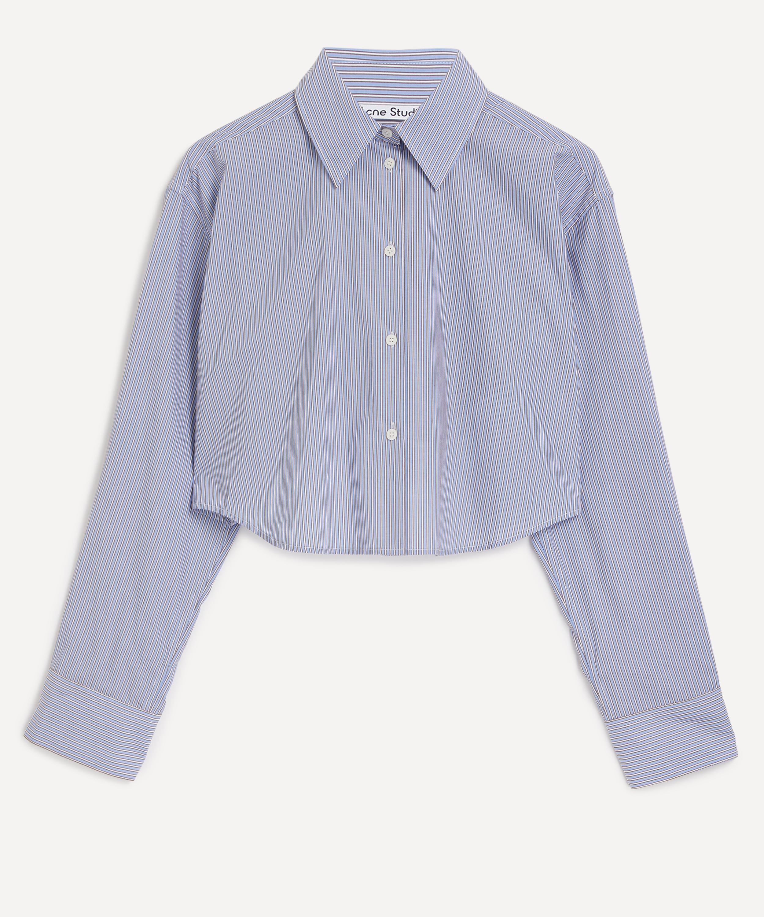 Acne Studios - Jacquard Stripe Cropped Shirt image number 0