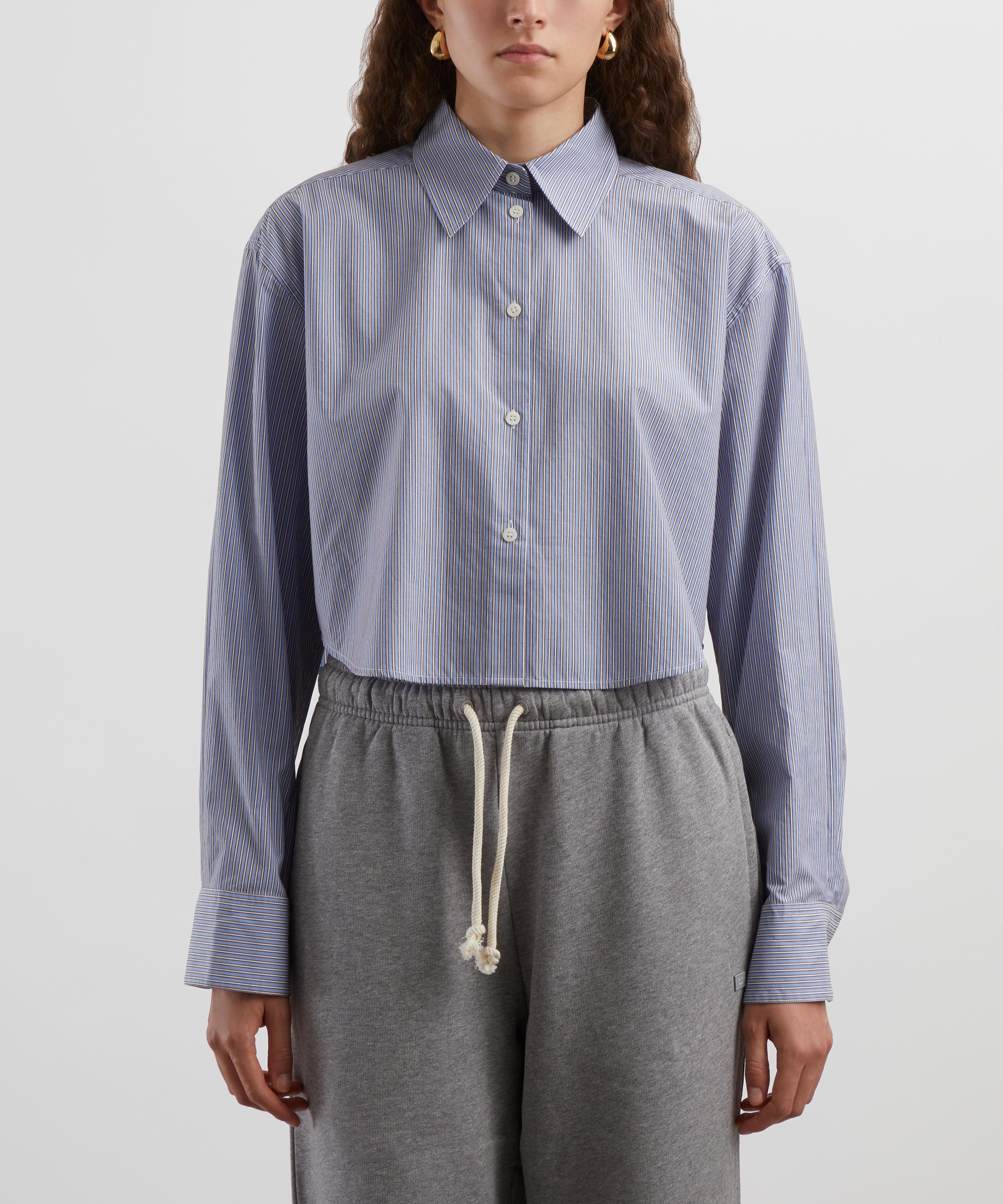 Acne Studios - Jacquard Stripe Cropped Shirt image number 2