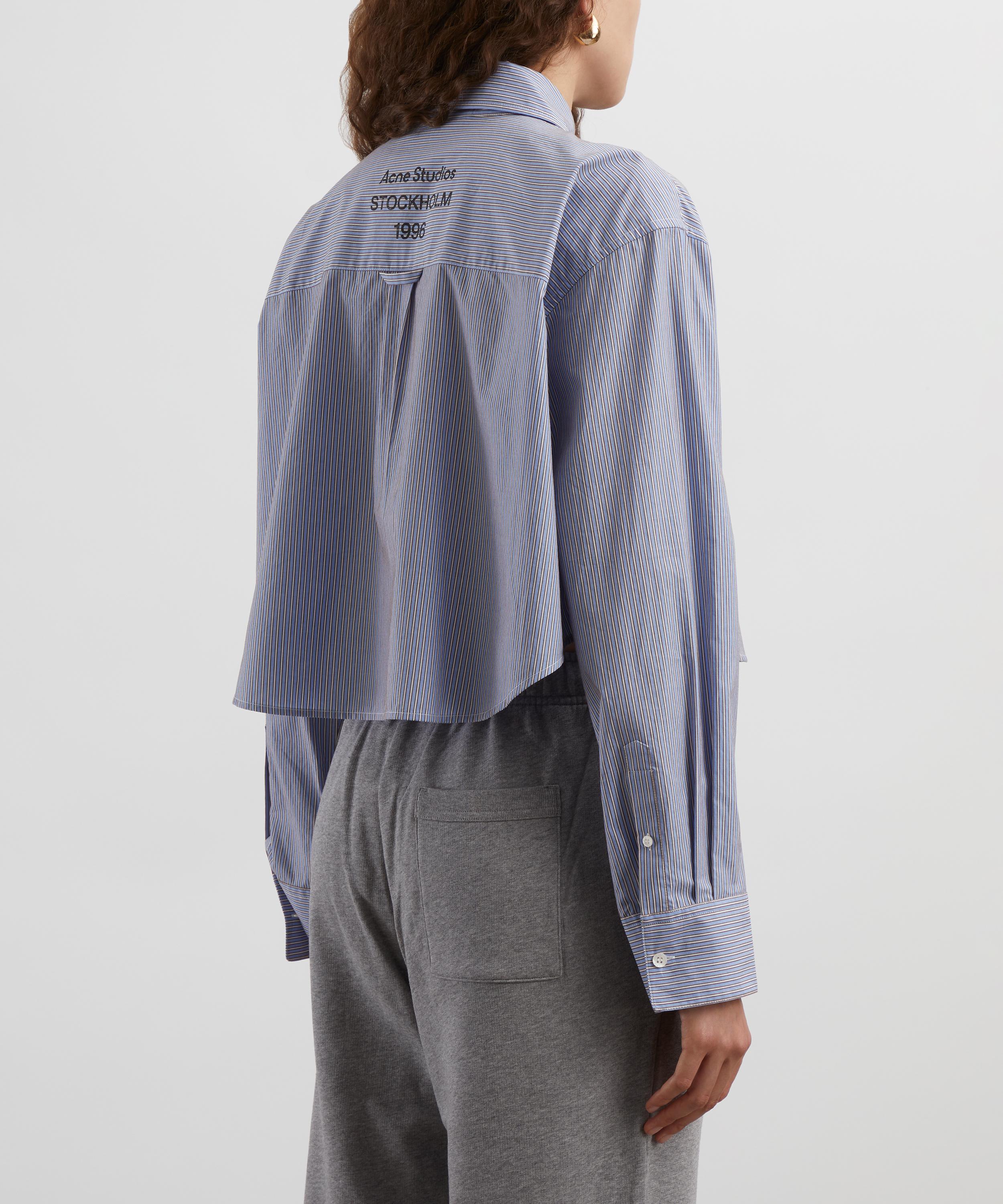 Acne Studios - Jacquard Stripe Cropped Shirt image number 3