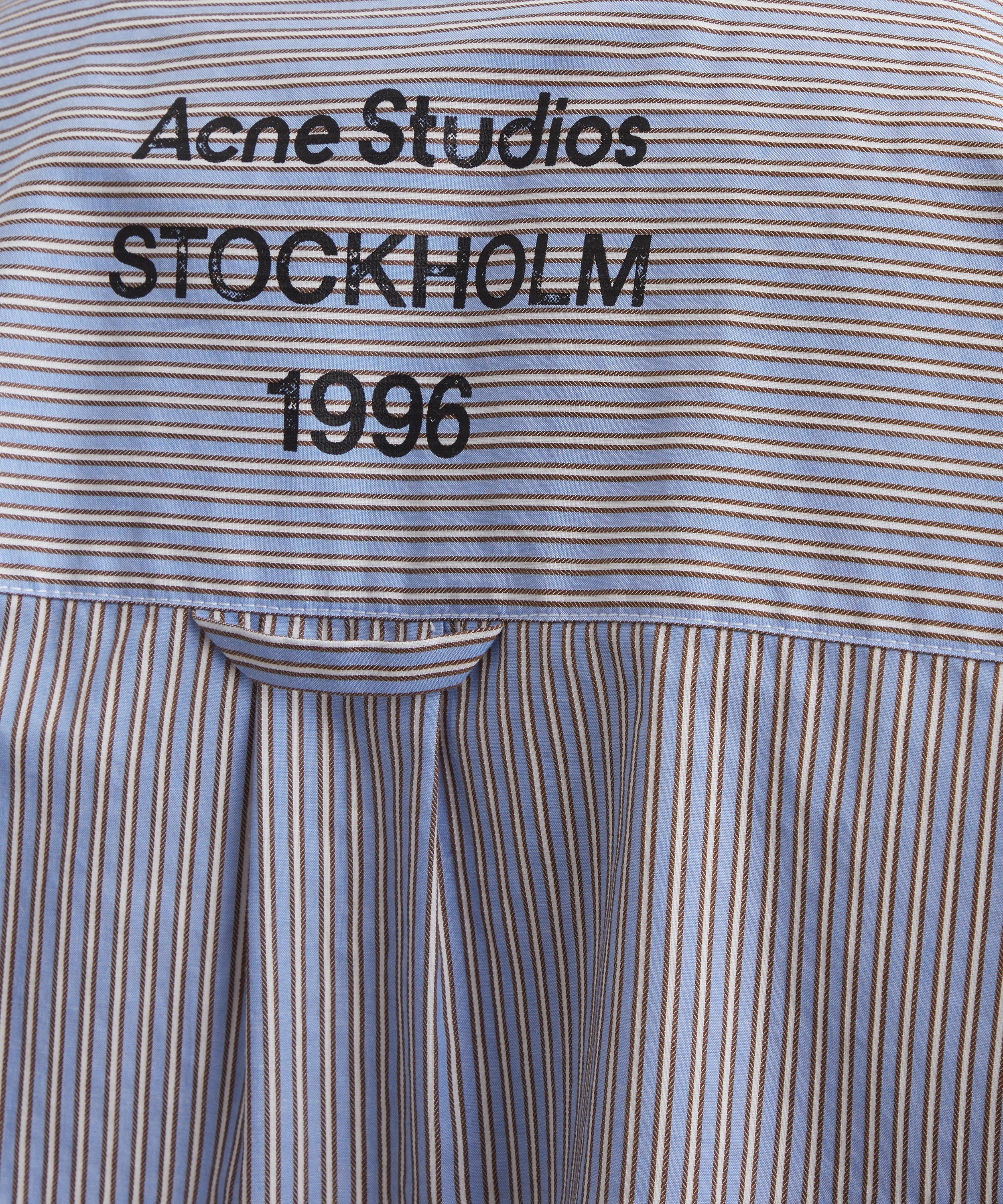 Acne Studios - Jacquard Stripe Cropped Shirt image number 4