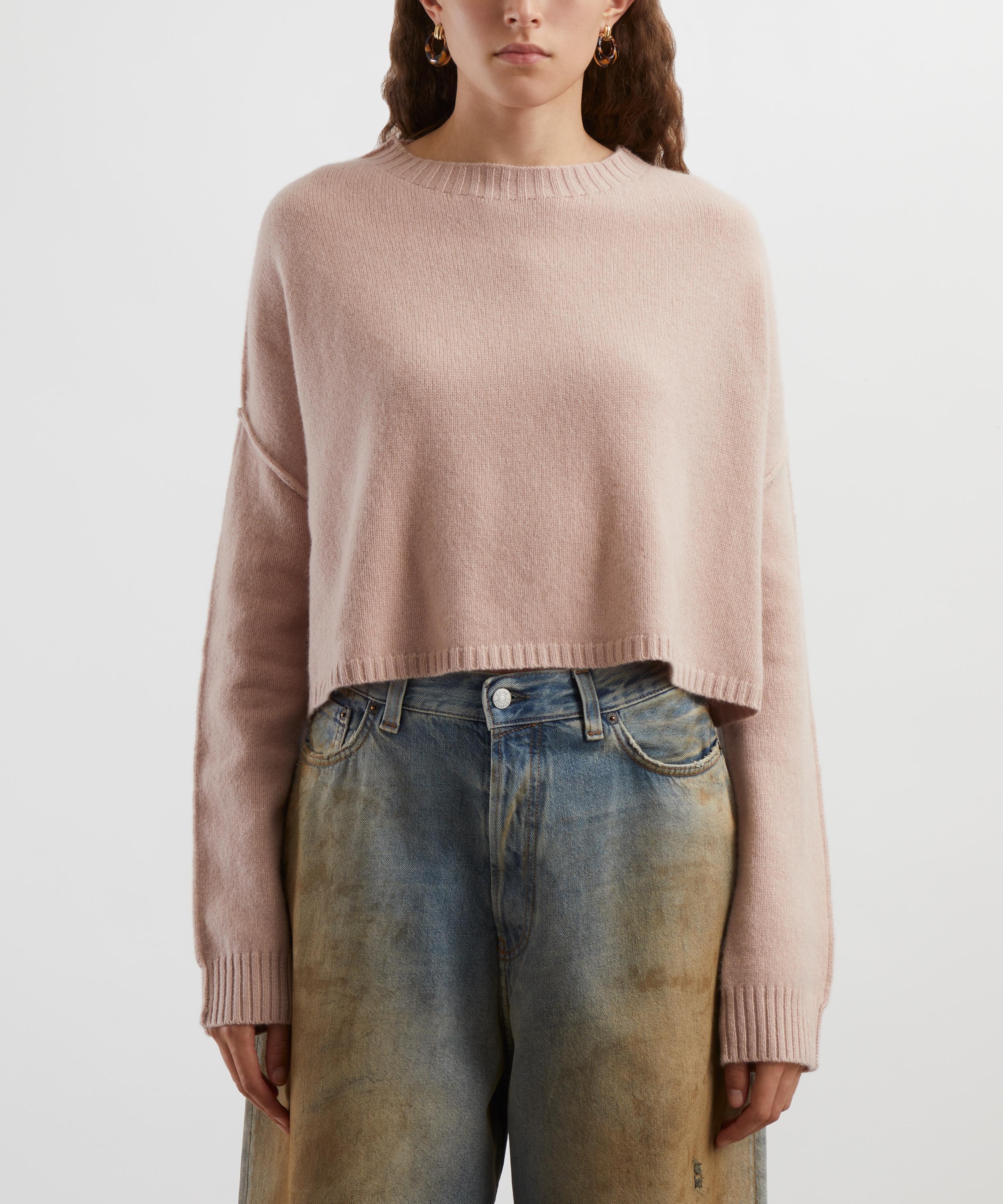 Acne Studios - Cropped Cashmere-Wool Jumper image number 2