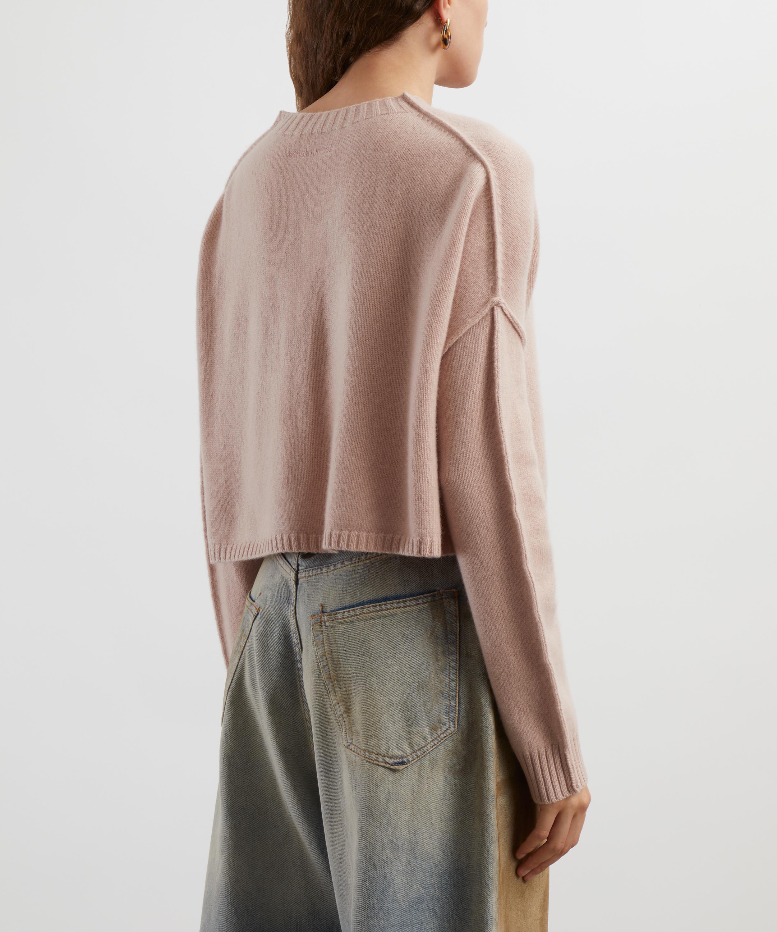 Acne Studios - Cropped Cashmere-Wool Jumper image number 3