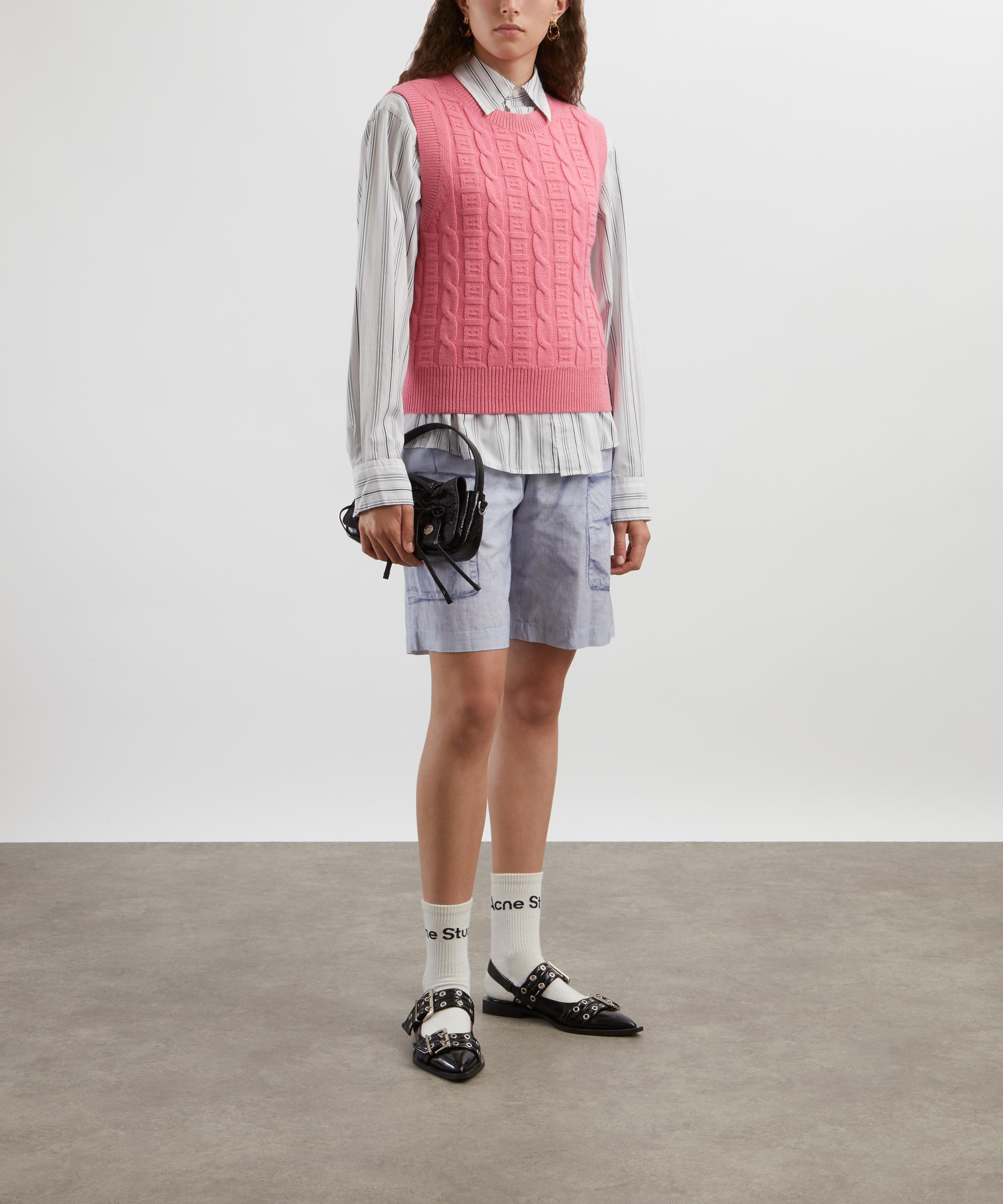 Acne Studios - Cable Wool Sleeveless Jumper image number 1